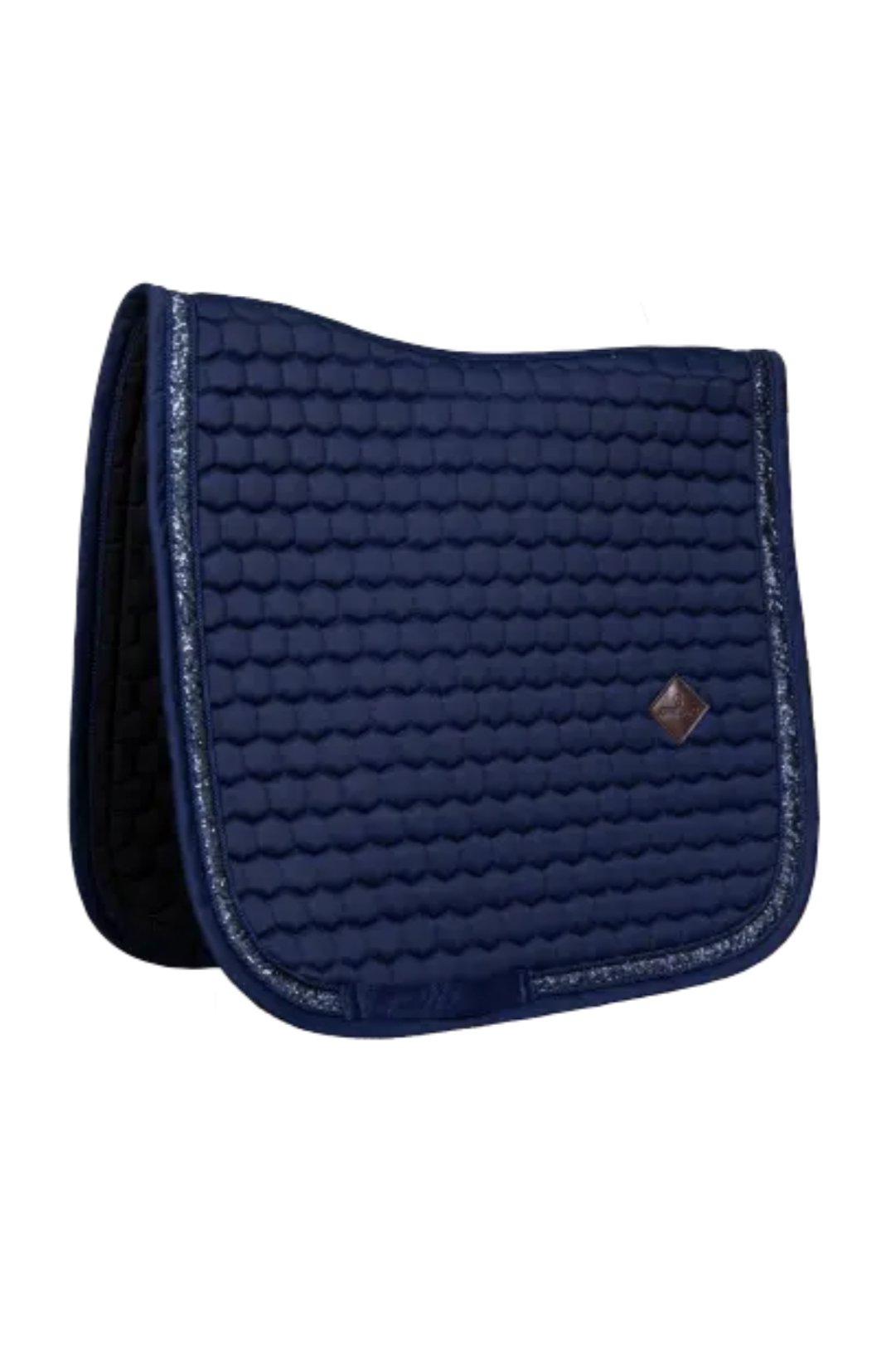 Kentucky Horsewear Dressage Saddle Pad Glitter Band In Navy - 2nd Round Equestrian