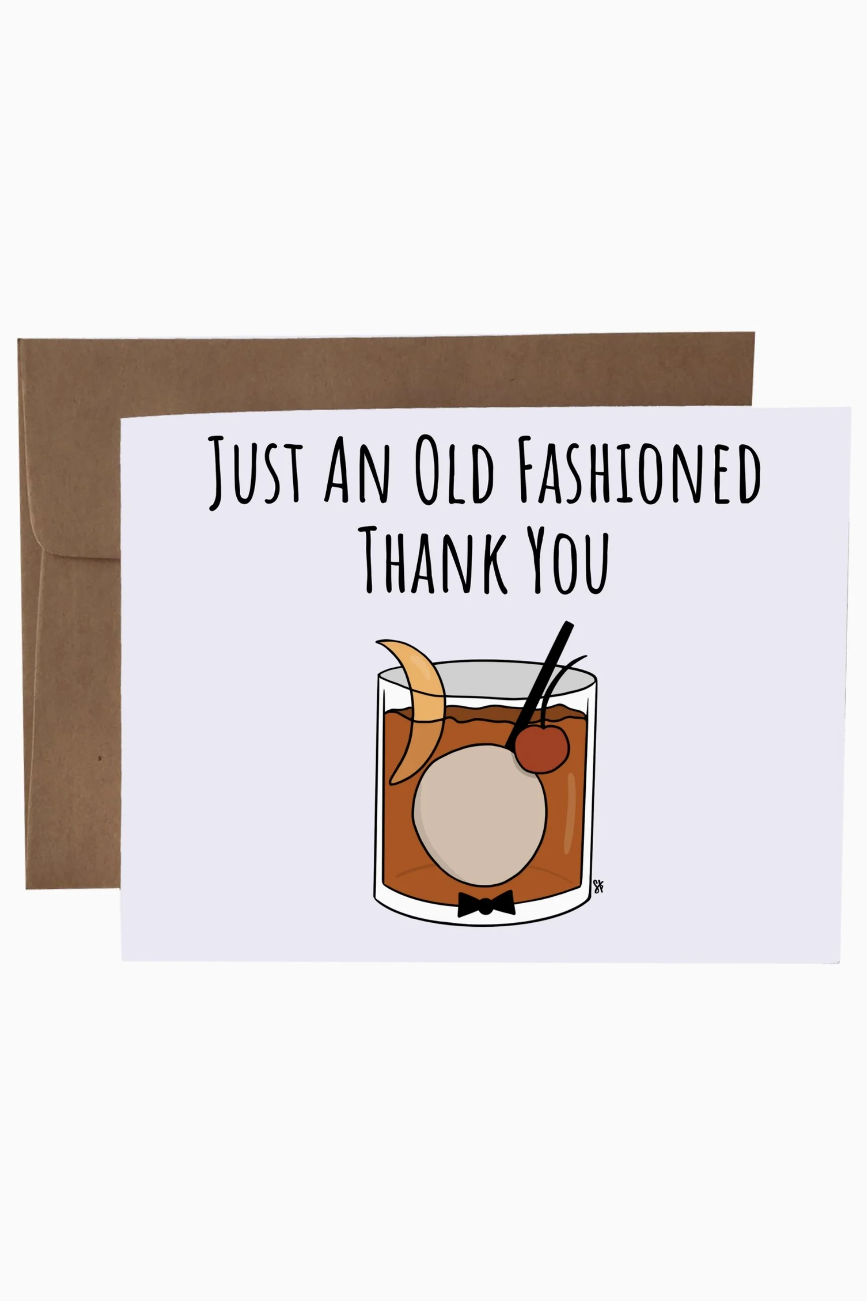 SKP ink Greeting Card  - Just An Old Fashioned Thank You