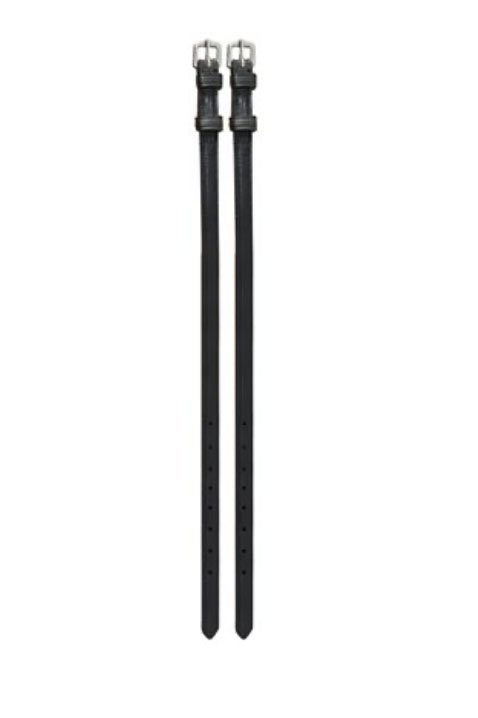 Perri's Spur Straps With Keepers In Black - Child - 2nd Round Equestrian