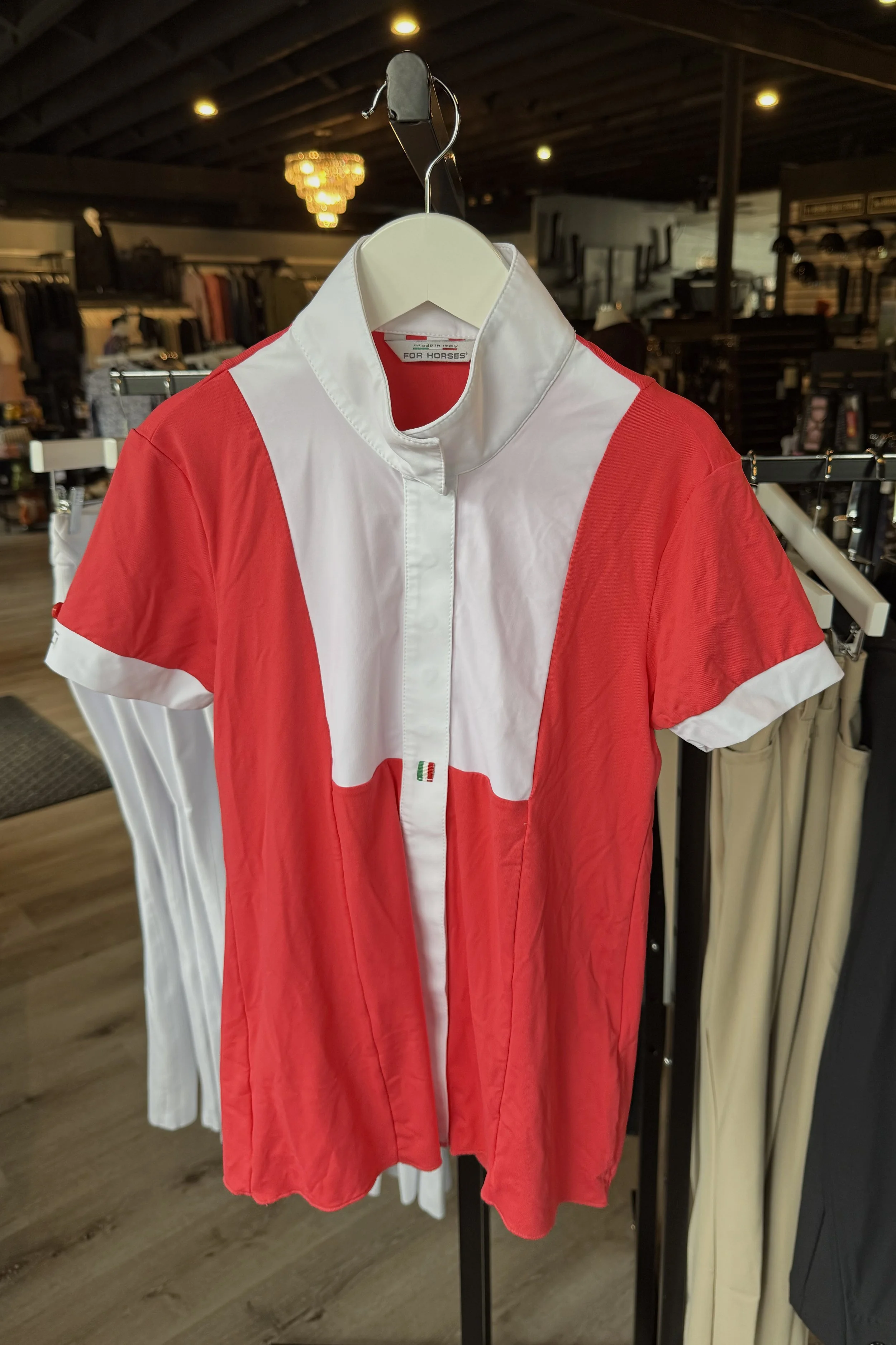 For Horses Ariel Show Shirt In Tangerine - Kids 12