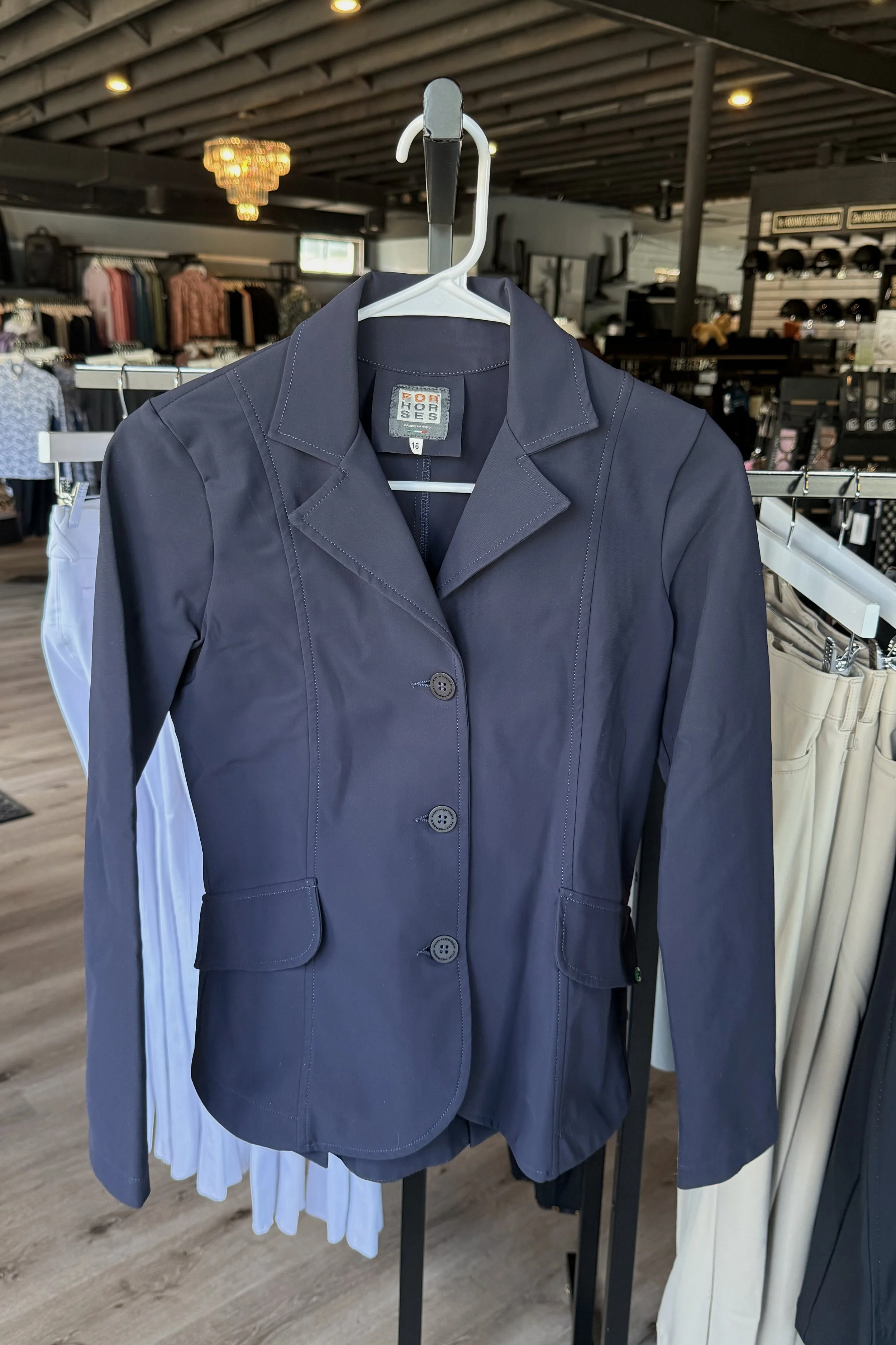 For Horses WINX HUNTER Show Jacket In Navy - Kids 16