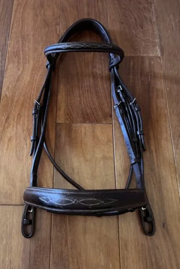 CWD Hunter Bridle With Fancy Stitching In Brown - 3 (Full)
