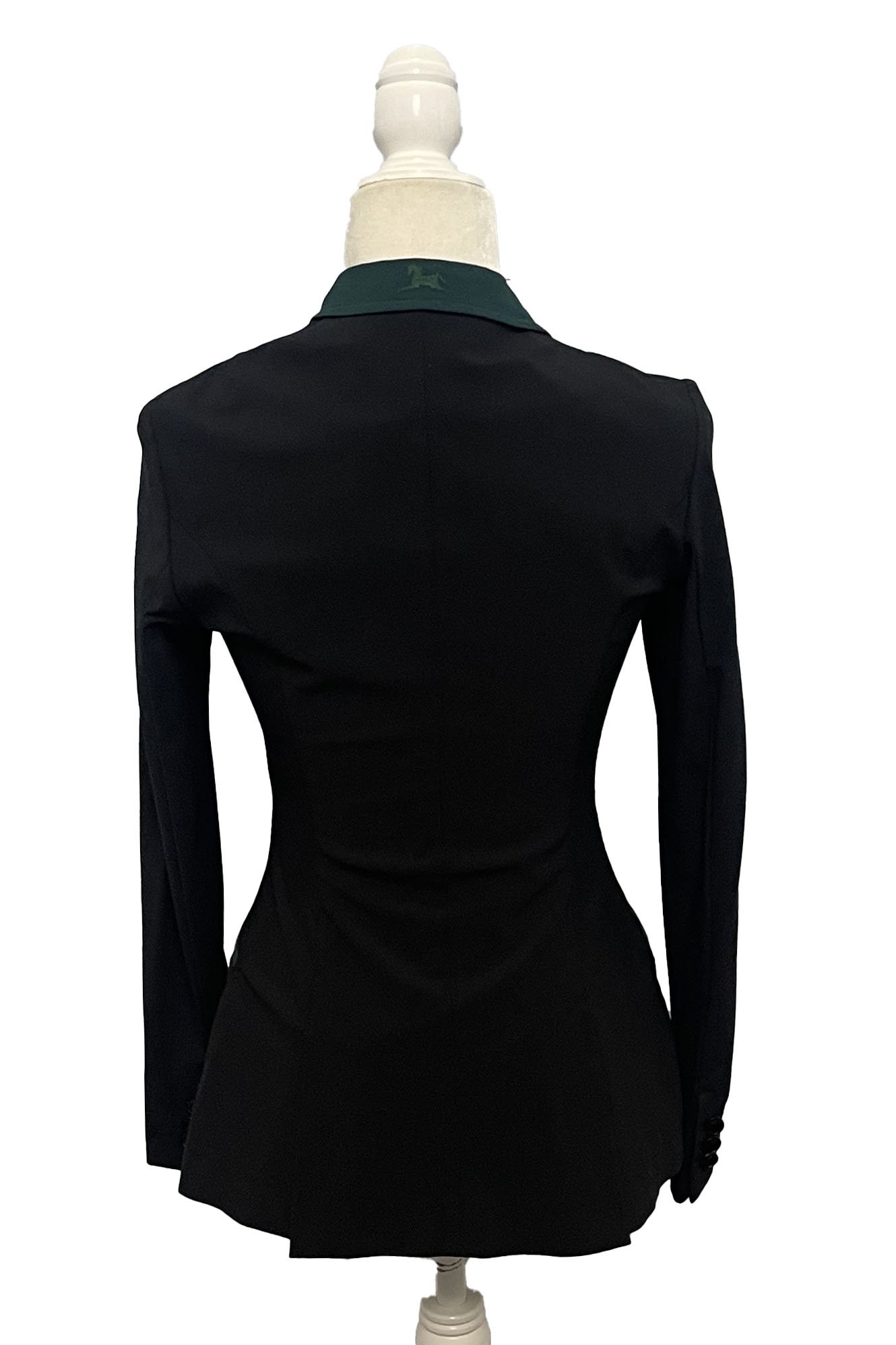 RJ Classic Orange Label Show Coat In Black With Hunter Green - 00R - 2nd Round Equestrian
