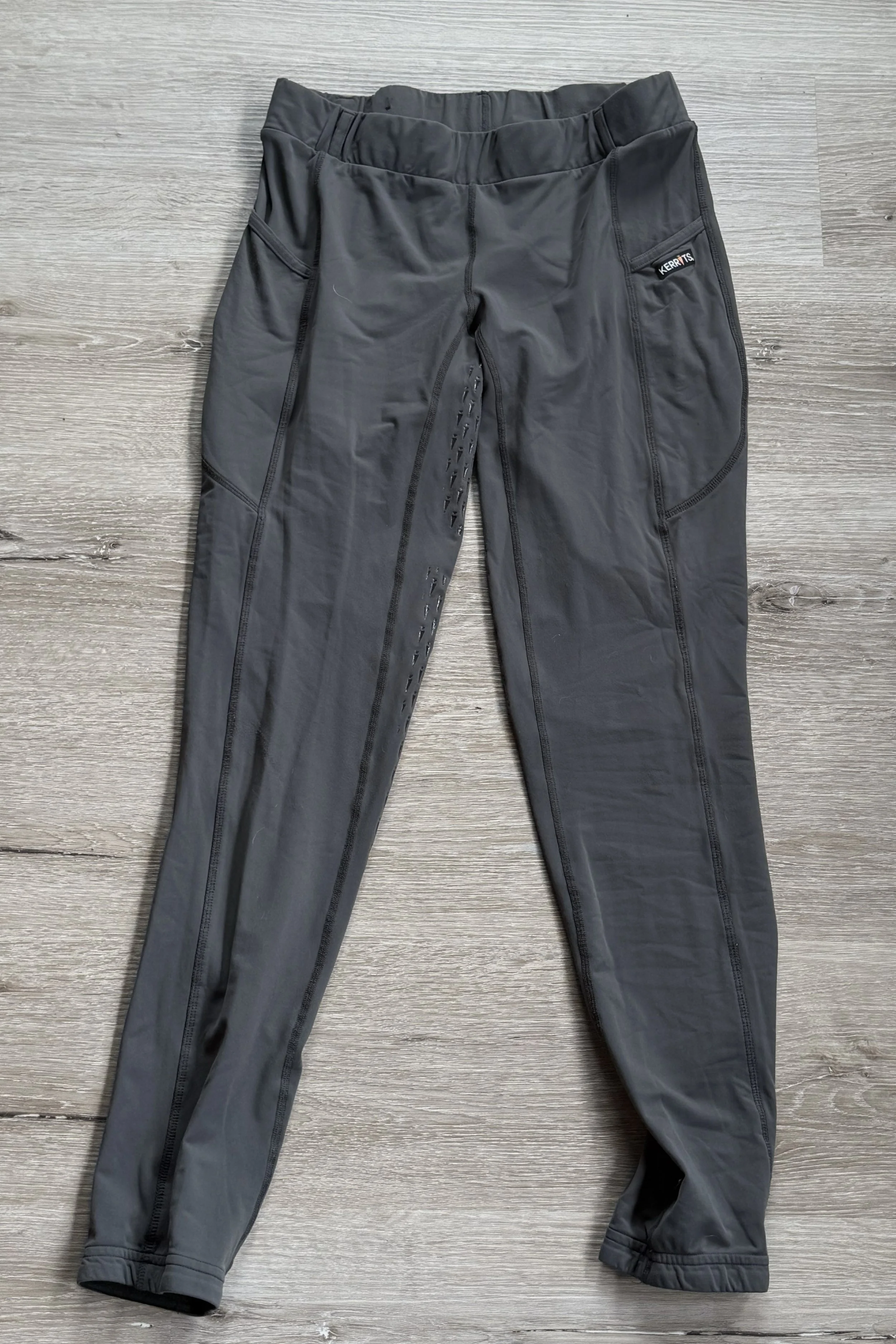 Kerrits Ice Fil Full Grip Tights In Grey - XL