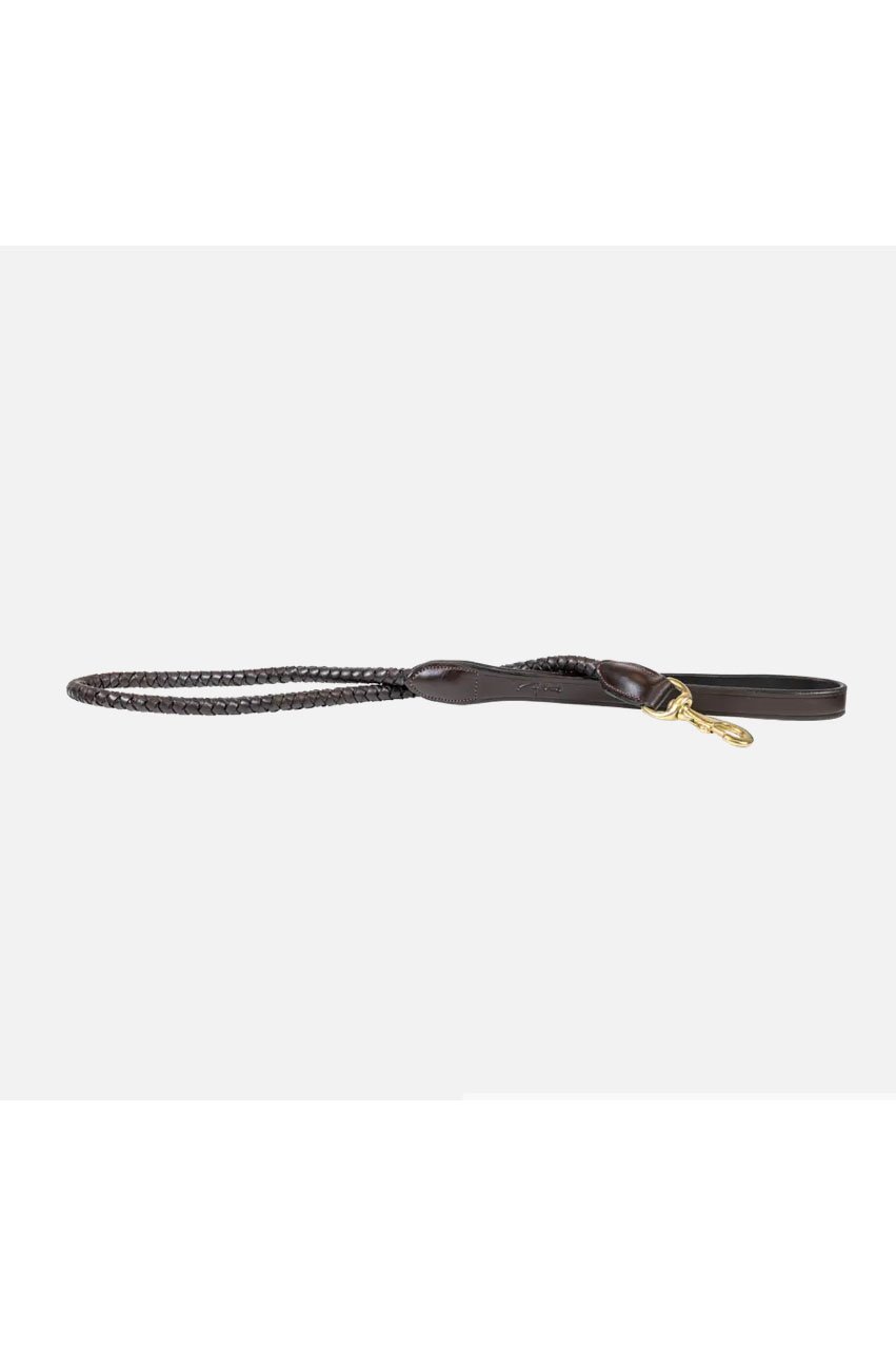 Dy'on Braided Dog Leash In Brown - 100 cm - 2nd Round Equestrian