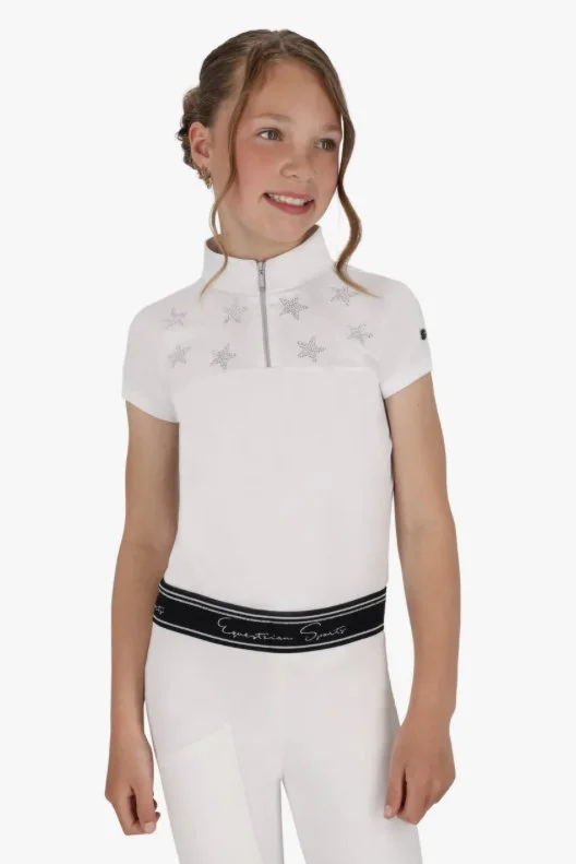 QHP Jipp Junior Competition Shirt In White