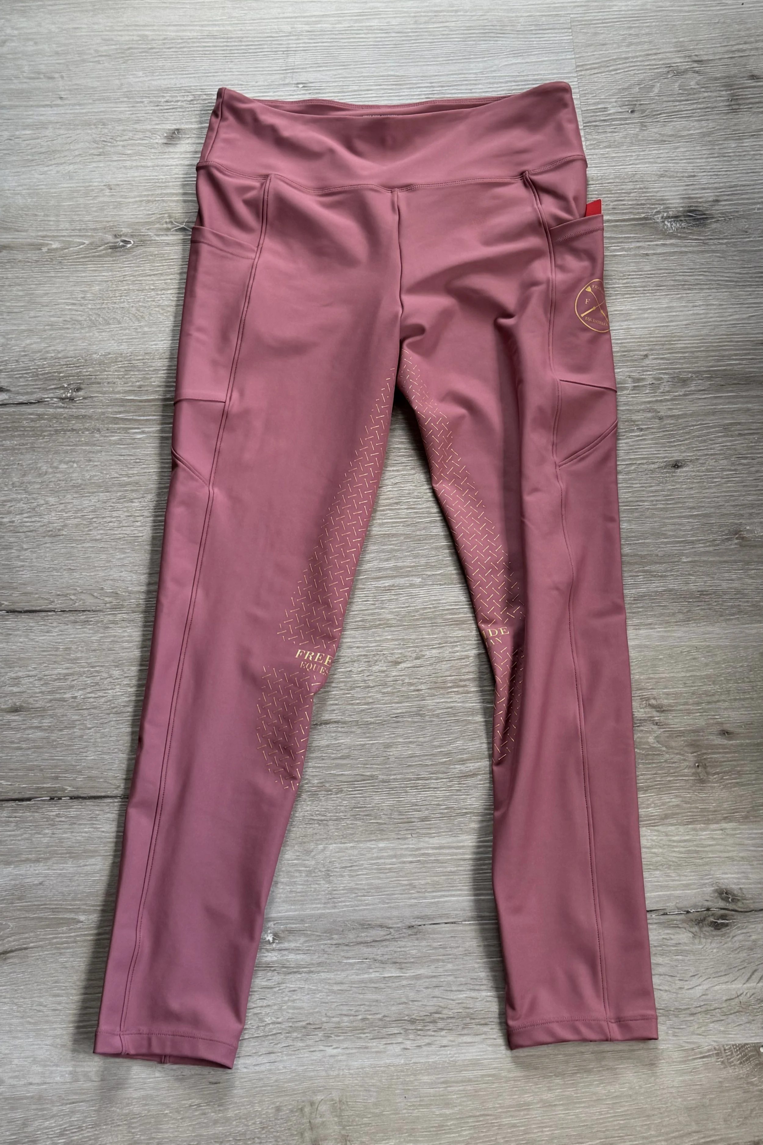 Free Ride Define Full Seat Leggings In Rose - XXL