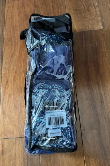 Smartpak Jewel Print Polo In Sapphire - Set Of 4