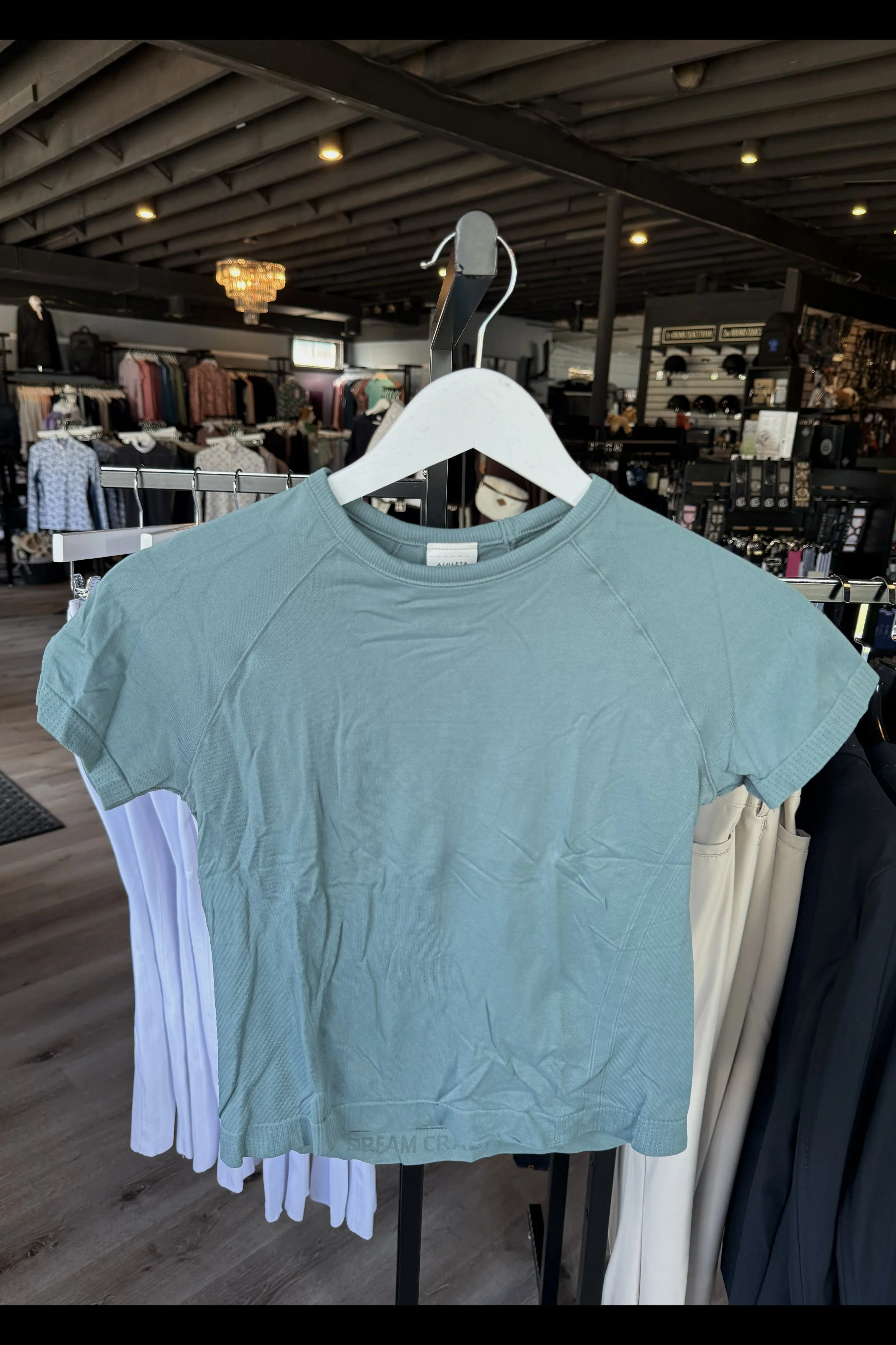Athleta Girl Short Sleeve Sunshirt In Sage - Kids Large