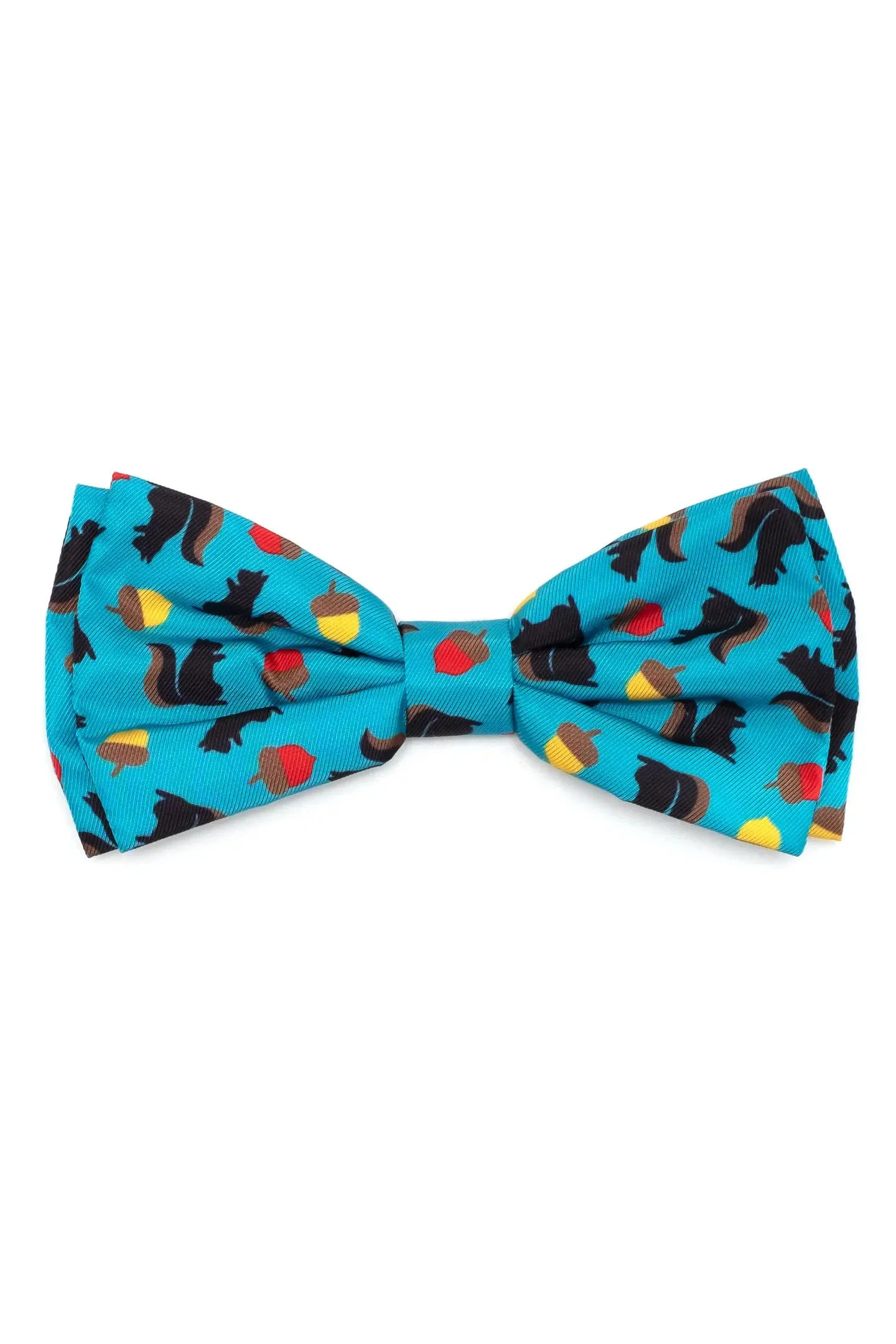 The Worthy Dog Squirrelly Bow Tie In Teal