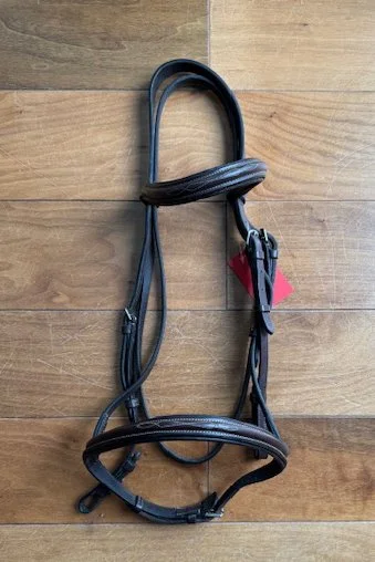 Camelot Fancy Stitched Bridle In Brown - Full