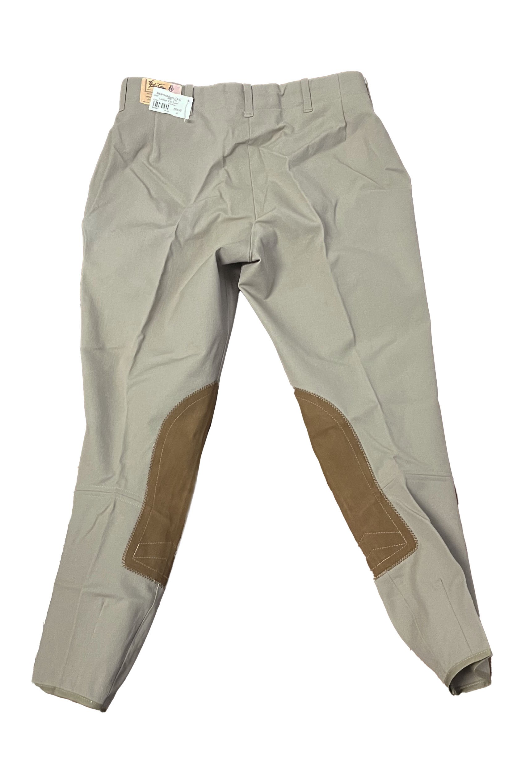 Tailored Sportsman "T.S" Side Zip Knee Patch Breech In Tan - 28R - 2nd Round Equestrian