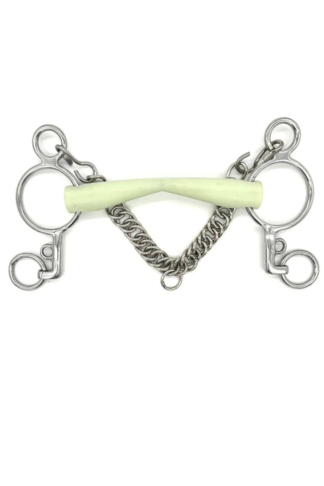 AJR Sports HEXAGON APPLE MOUTH FLEXI MULLEN LOOSE RING PELHAM BIT