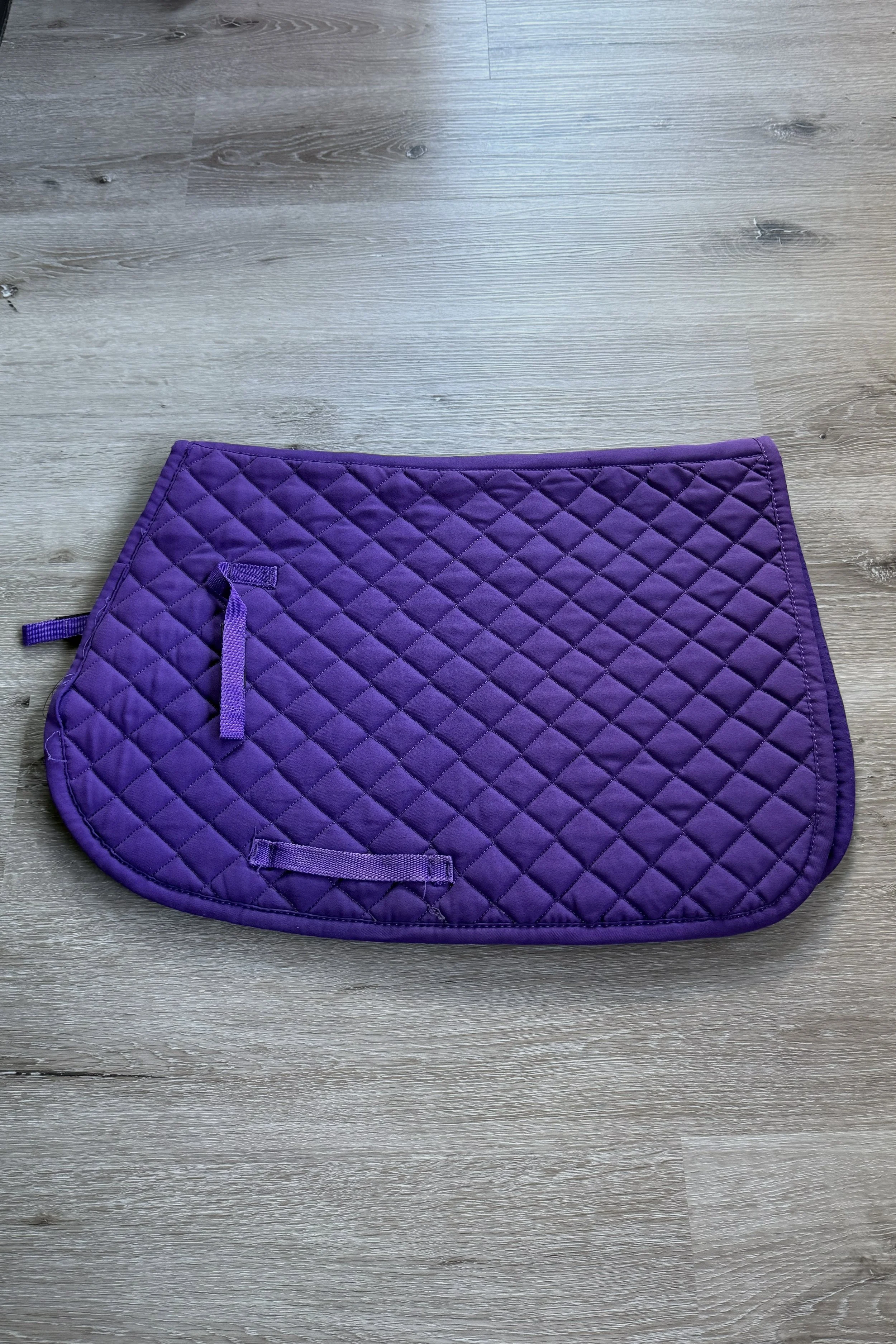 Dover Diamond Basic Saddle Pad In Purple - Pony