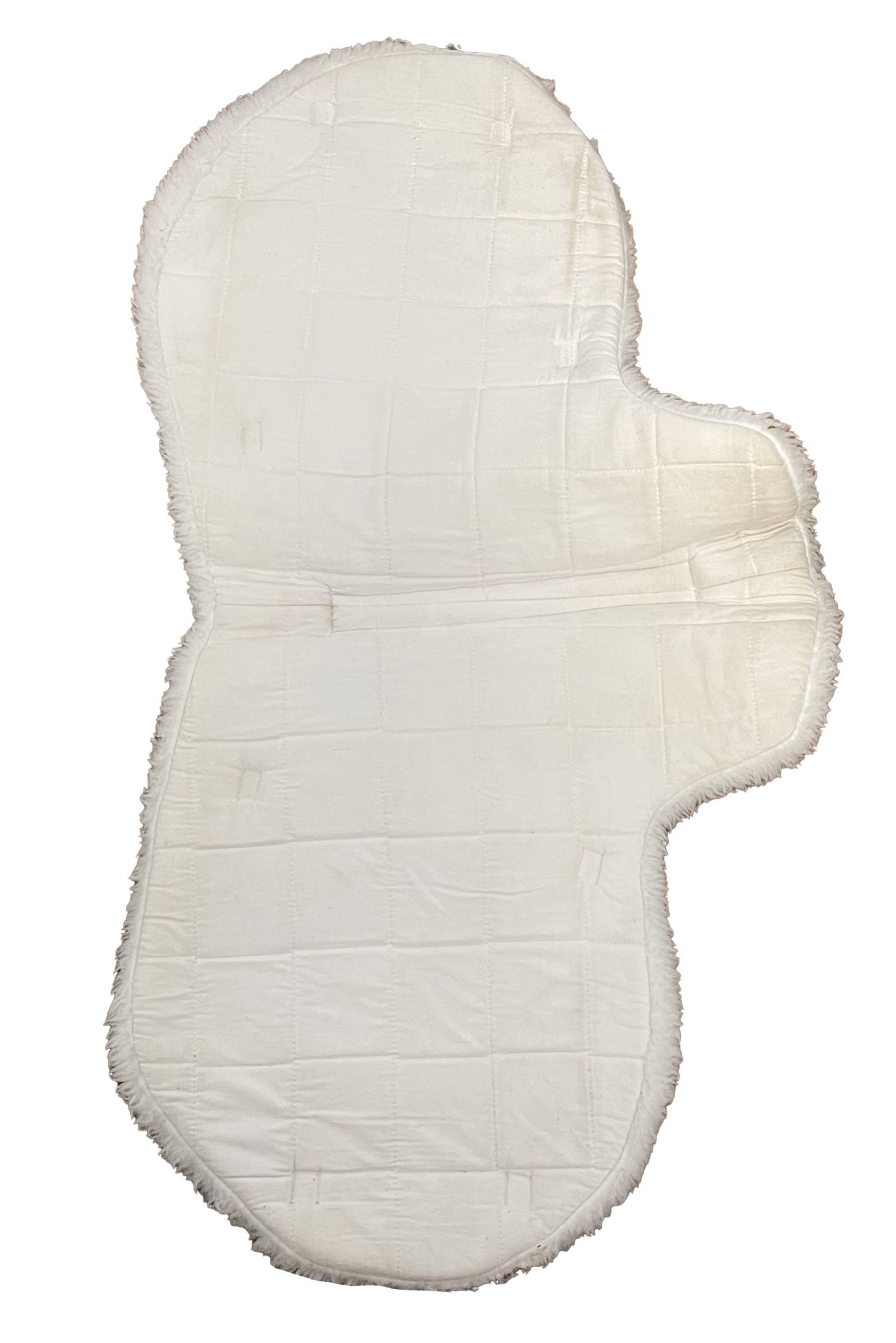 Ovation Fleece AP Contour Show Pad In White - 15-15.5" - 2nd Round Equestrian