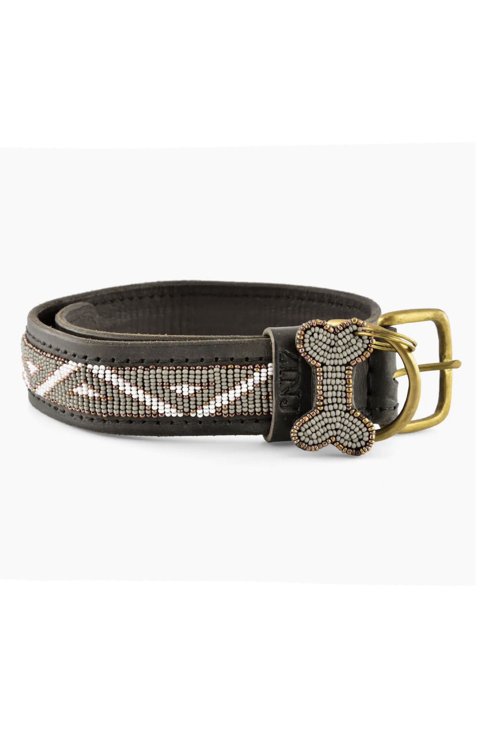 Kampuni Beaded Kabaka Dog Collar In Mist - 2nd Round Equestrian
