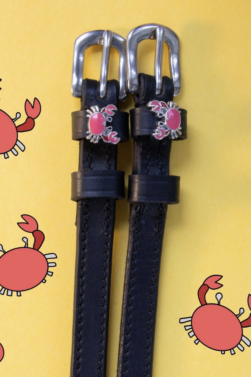 MANEJANE CRABBIN' Spur Straps In Black