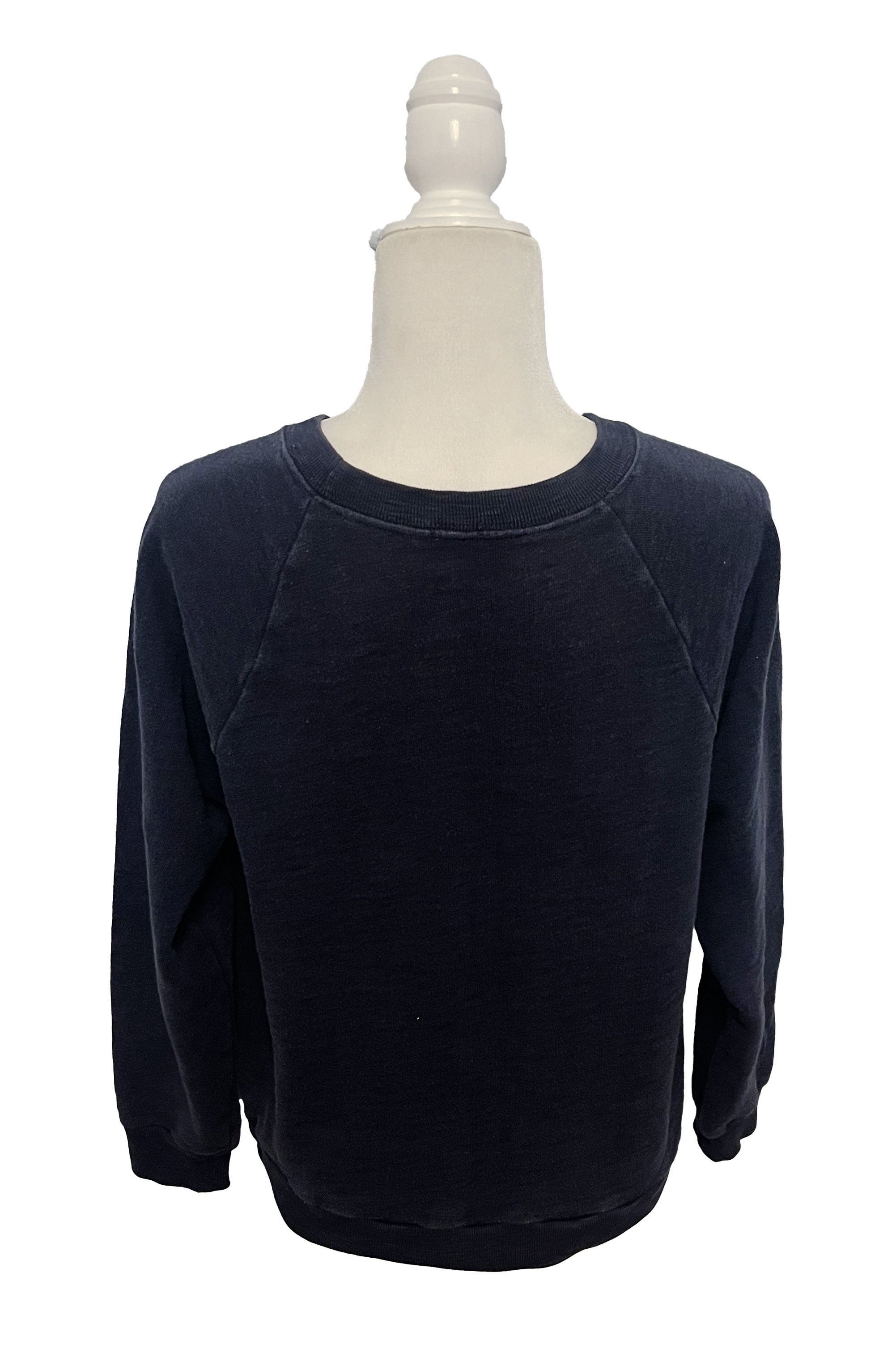 J. Crew Horsing Around Cotton Sweatshirt In Navy - Large - 2nd Round Equestrian