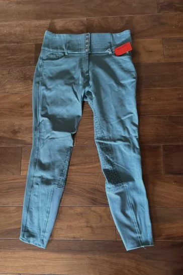 Horze Full Seat Breeches in Teal - Size 30
