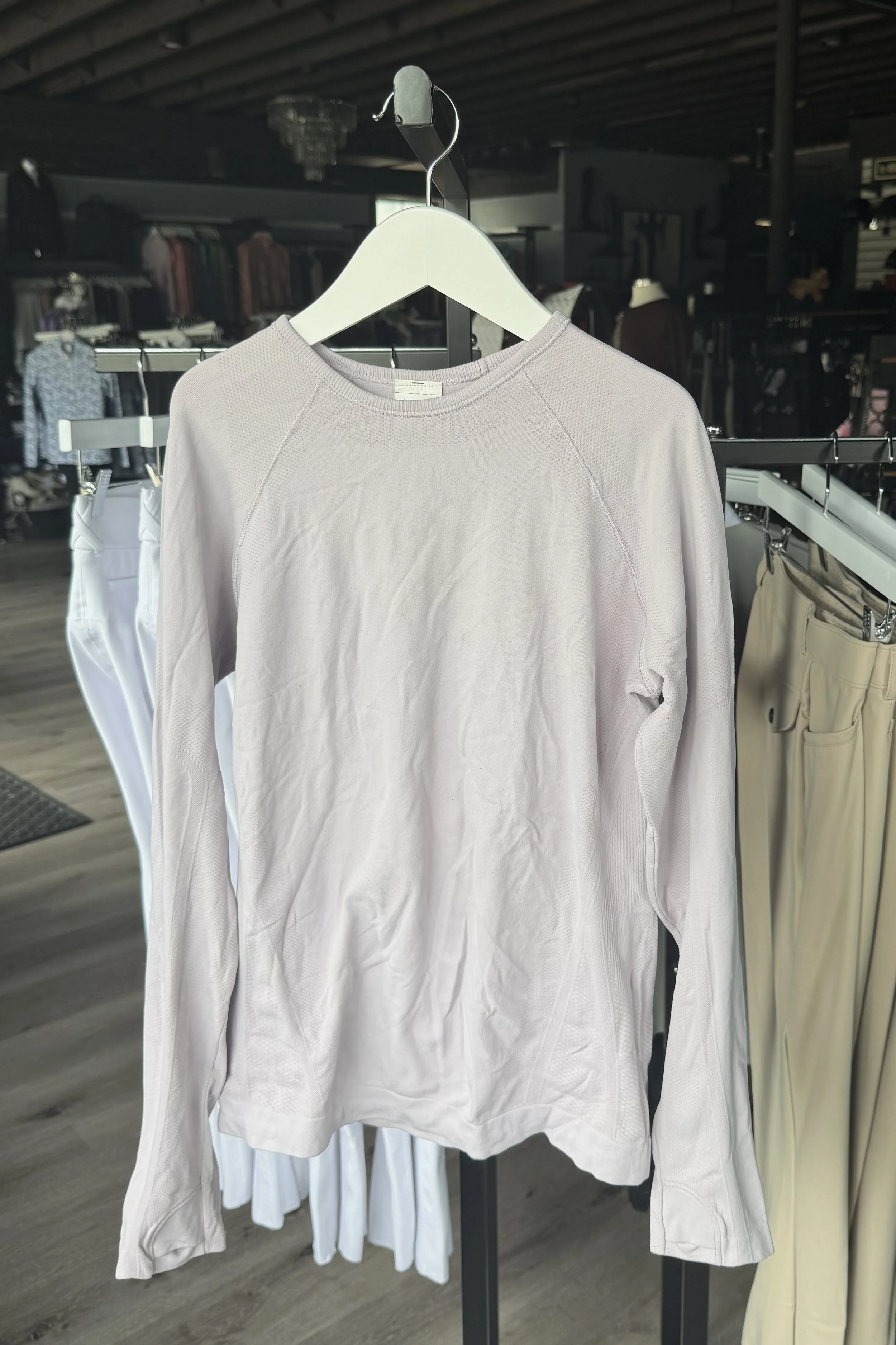 Athleta Girl Power Up Sport Length Top In Lilac - Kids Large
