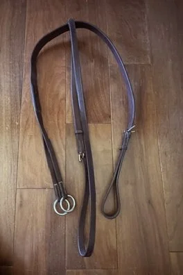 Ovation Elite Flat Running Martingale In Dark Brown - Full