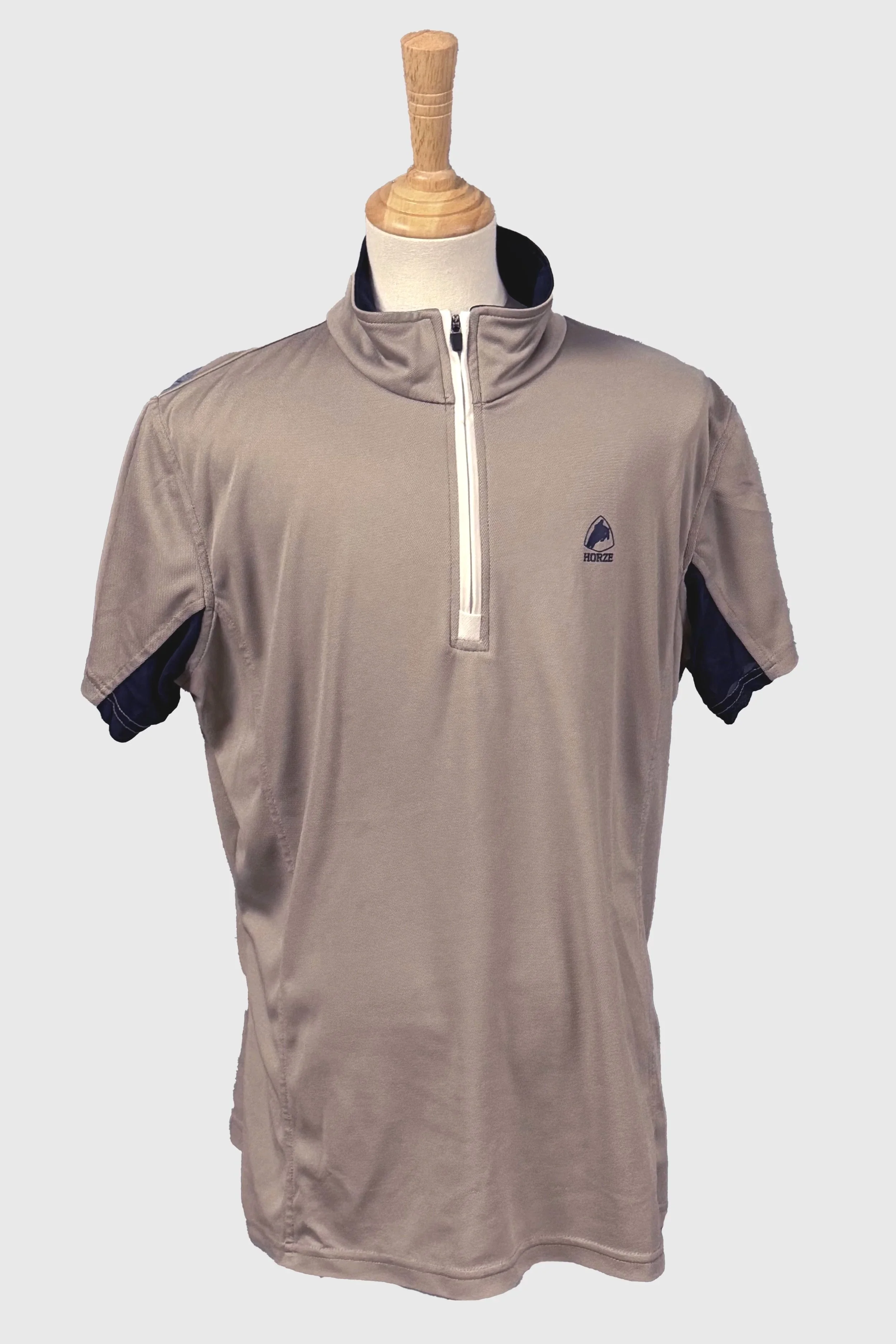 Horze Short Sleeve 1/4 Zip In Latte - US 10
