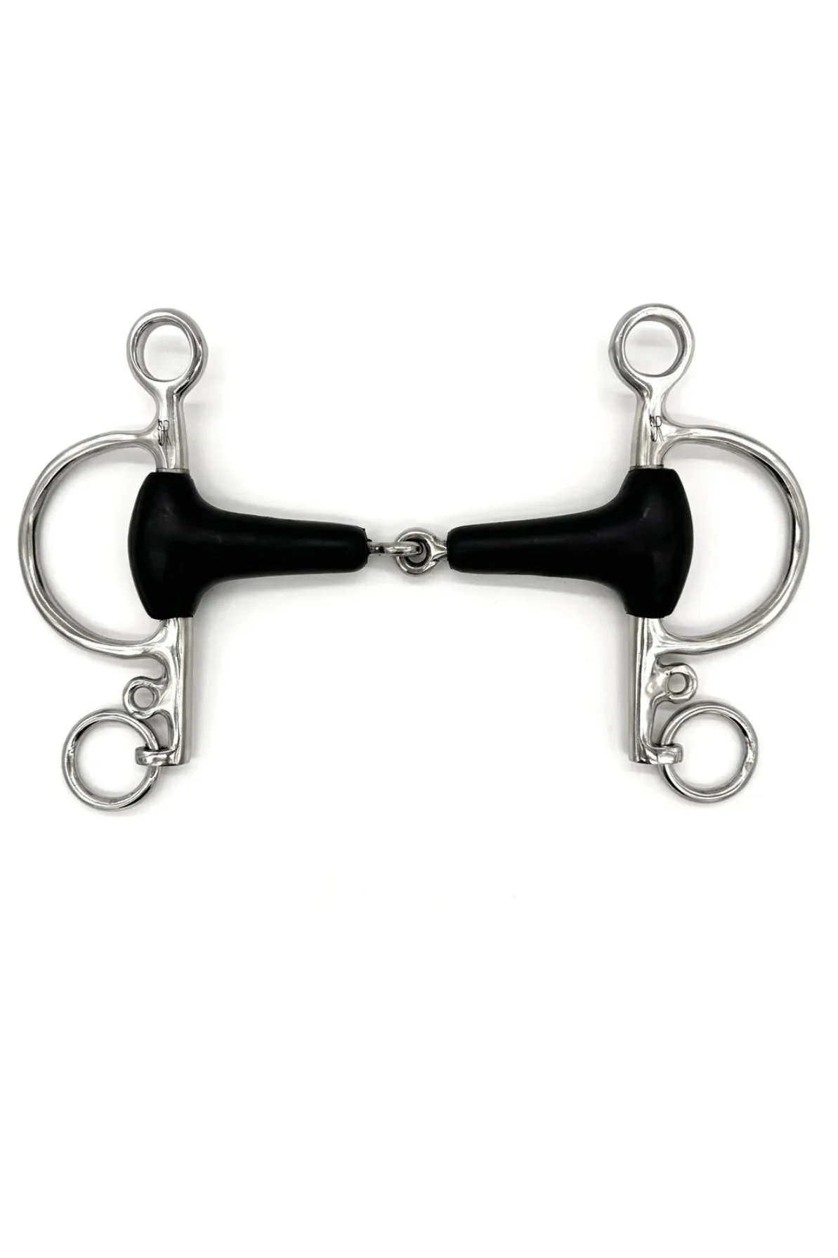 AJR Sports SINGLE JOINTED RUBBER EGGBUTT PELHAM BIT