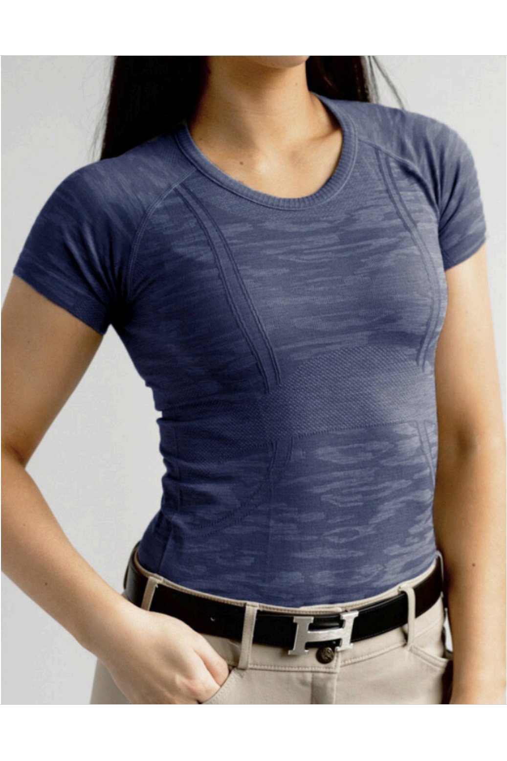 TKEQ The 'KENNEDY' Seamless 2.0 Short Sleeve In Navy Camo