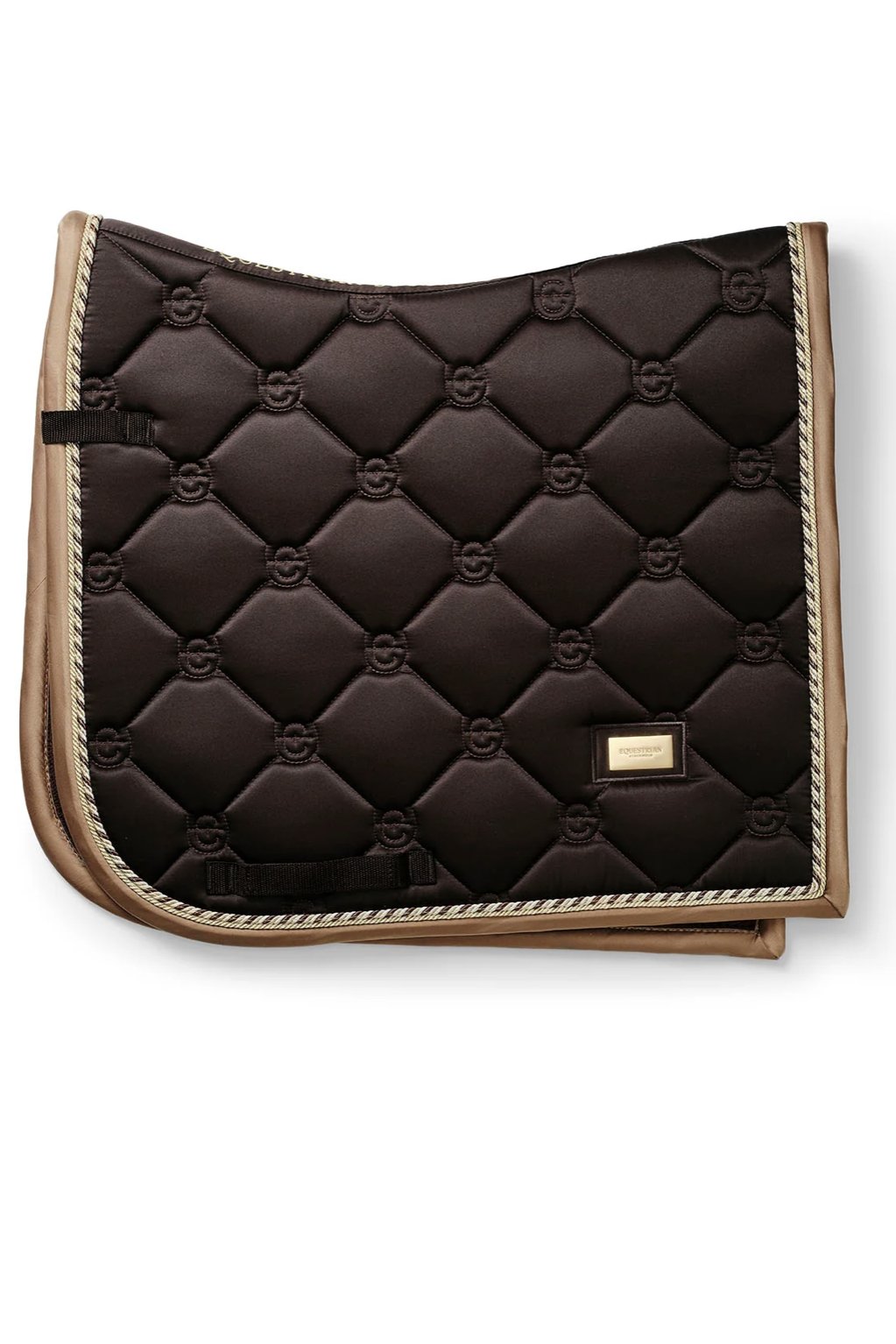 Equestrian Stockholm Dressage Saddle Pad In GOLDEN BROWN
