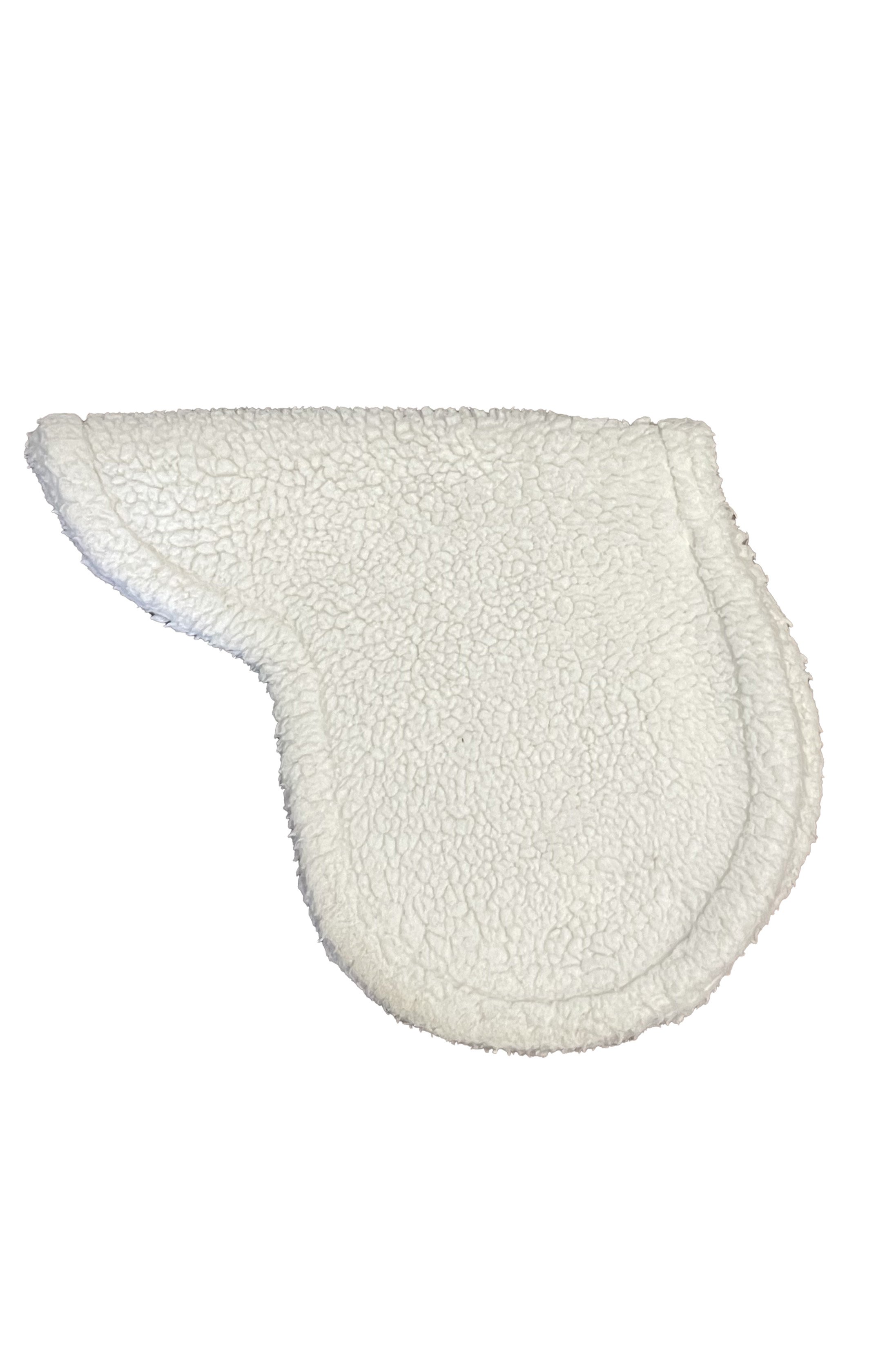Wilkers Fleece Contour Pad In White - 14-14.5" - 2nd Round Equestrian