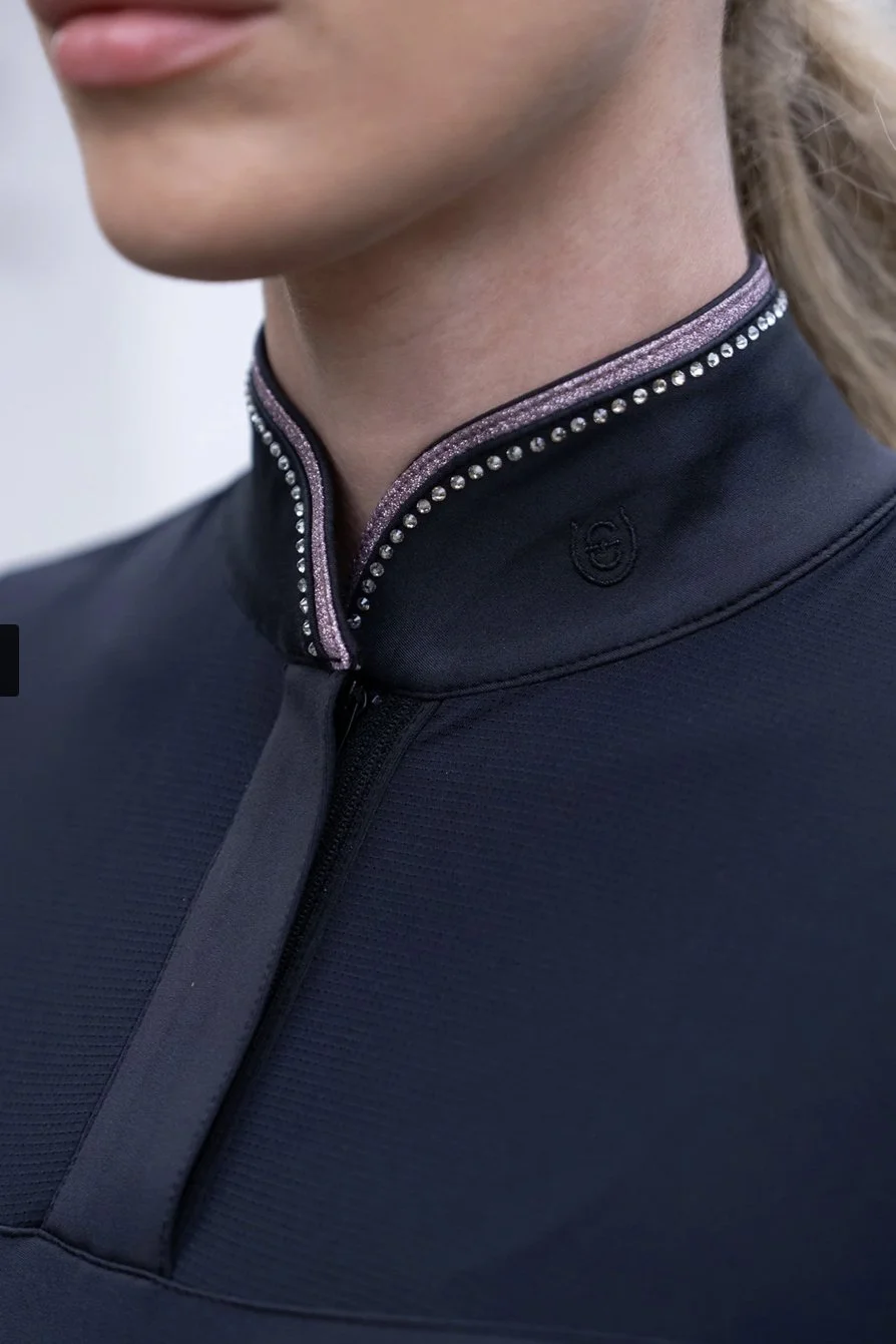 Equestrian Stockholm Revenew Top In PINK GLIMMER