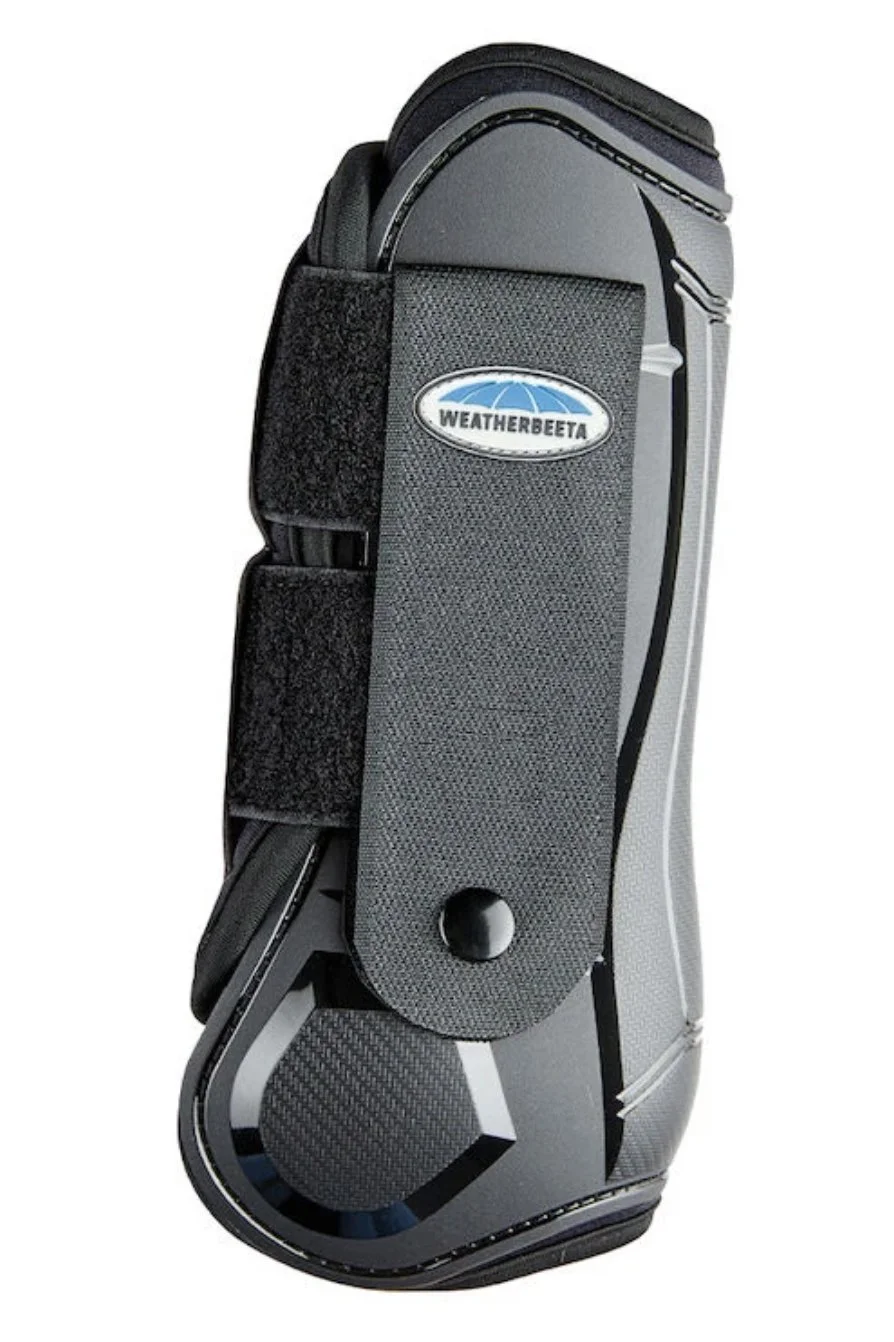 Weatherbeeta Flexi Shell Front Cross Country Boots In Black - Full