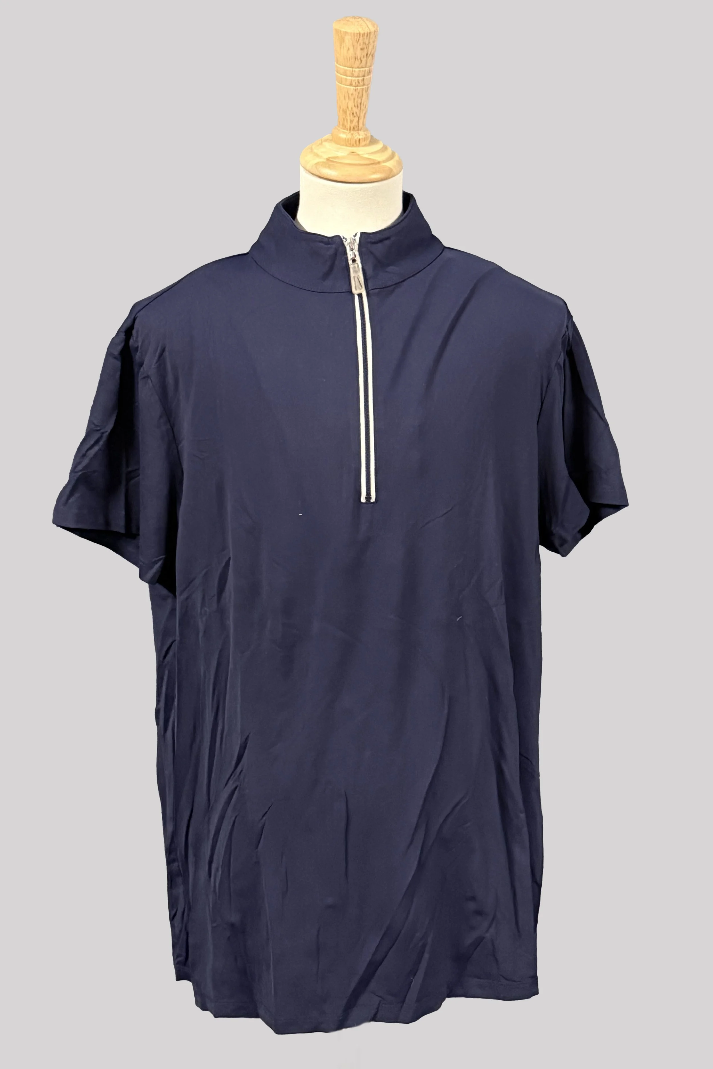 Tailored Sportsman IceFil Quarter-Zip Short Sleeve Sun Shirt In Navy - Large