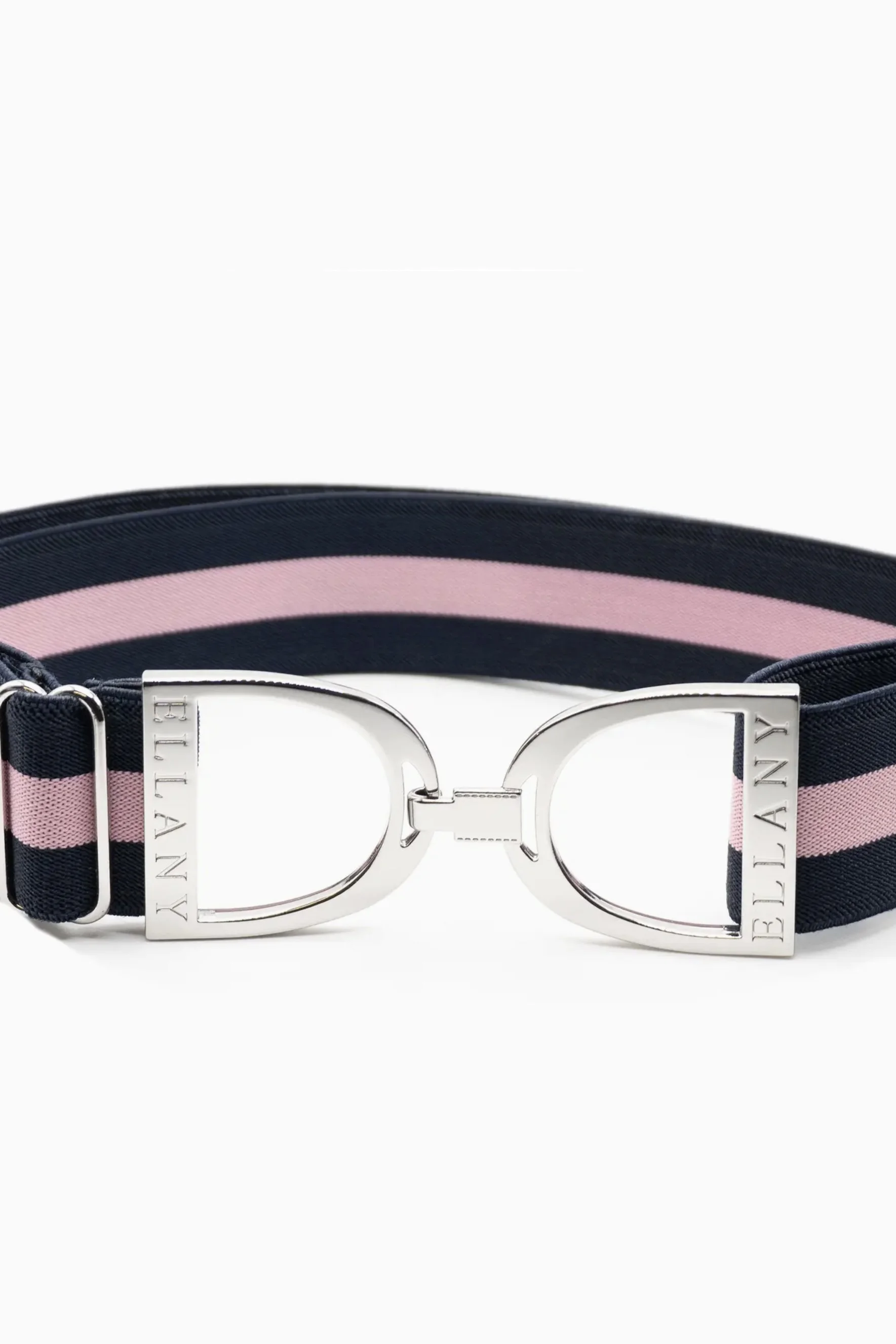 Ellany Stirrup Elastic Belt In Blue Duck Memorial & Silver 1.5" - Youth - Adult 2XL