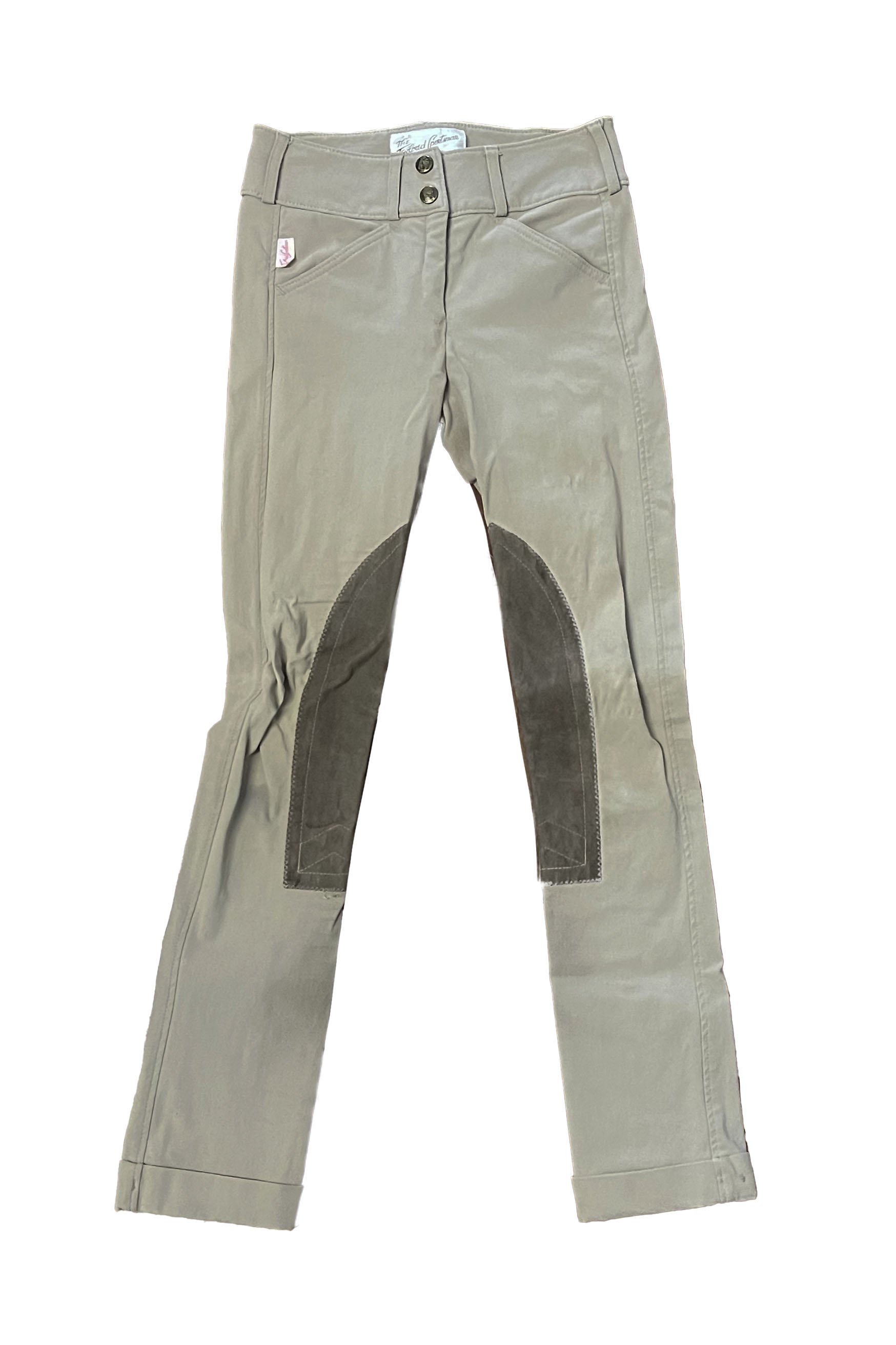 Tailored Sportsman #3969 Trophy Hunter Jods In Tan - Kids 10R - 2nd Round Equestrian