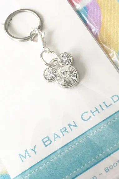 My Barn Child Bridle Charm: CRYSTAL MICKEY
