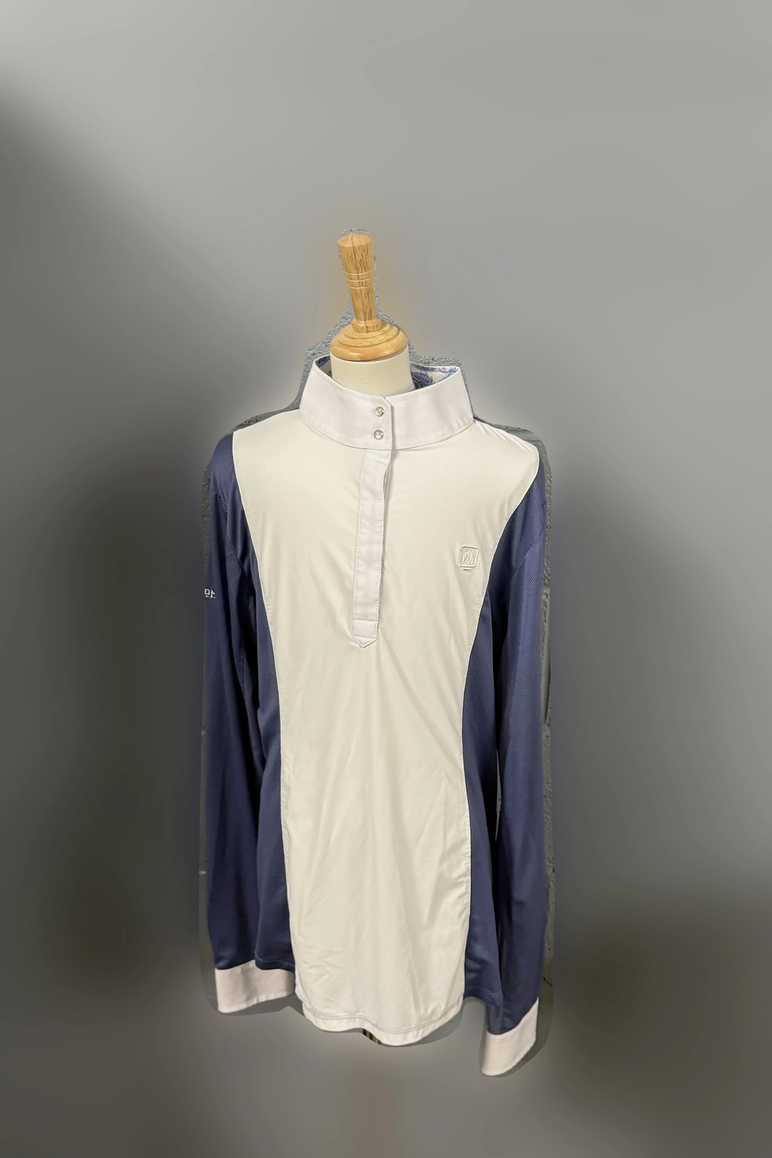 Romfh Chill Factor Long Sleeve Show Shirt In Lavender & White - XL