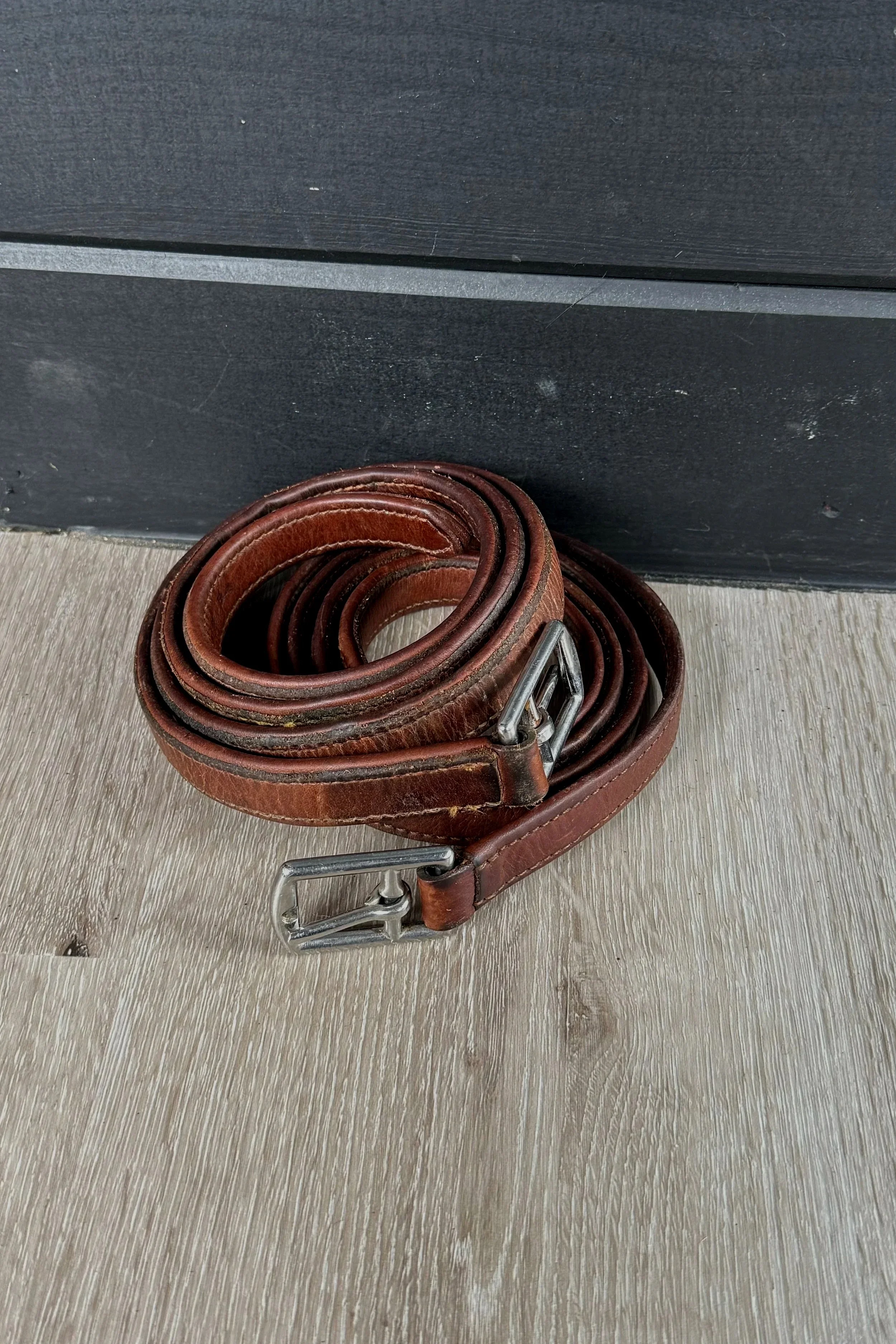 Devoucoux Classic Stirrup Leathers In Brown - 54"