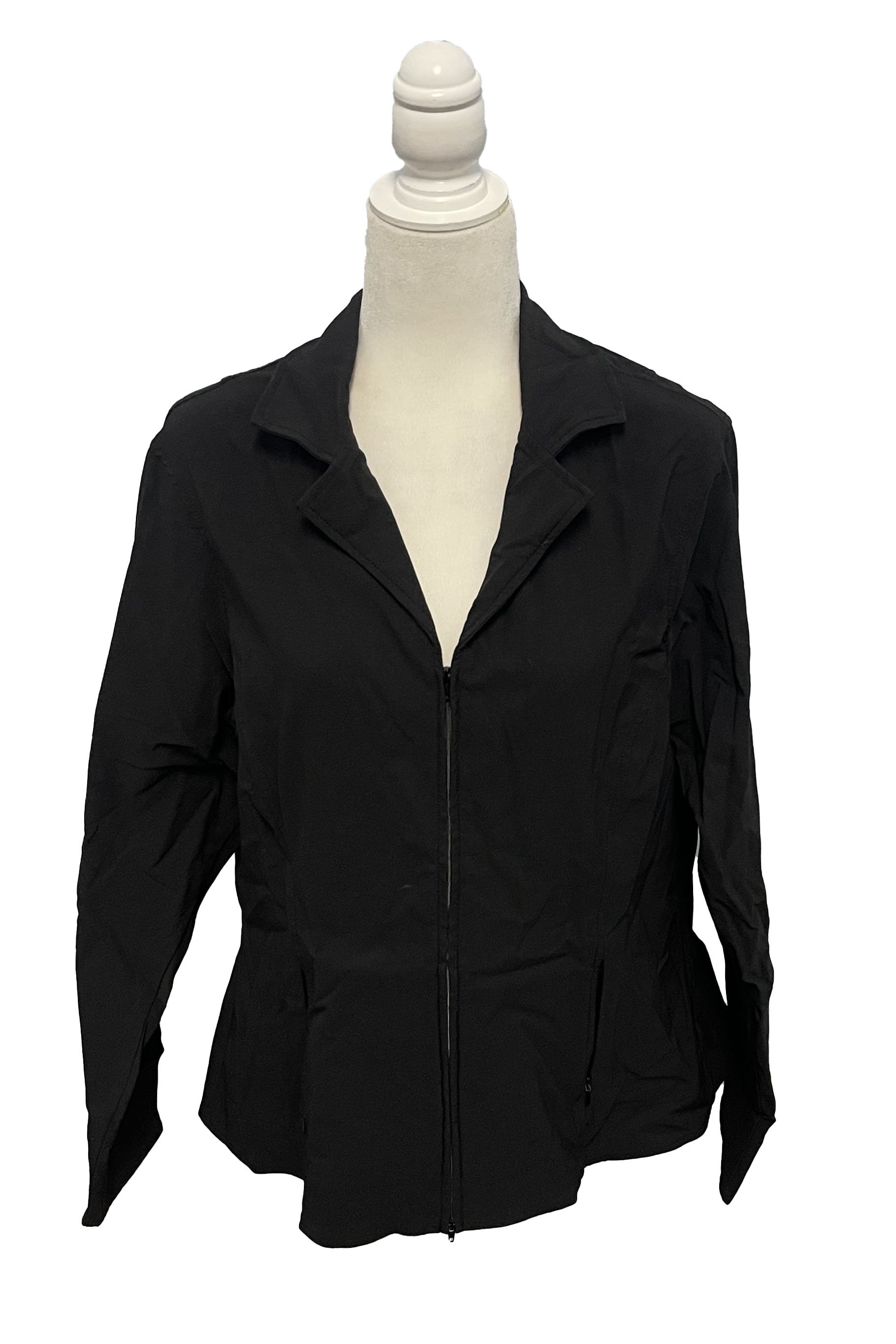 Kerrits Show Coat With Front Zip Only In Black - XL - 2nd Round Equestrian