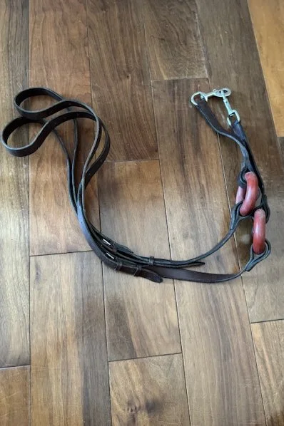 Brown Leather Donut Side Reins