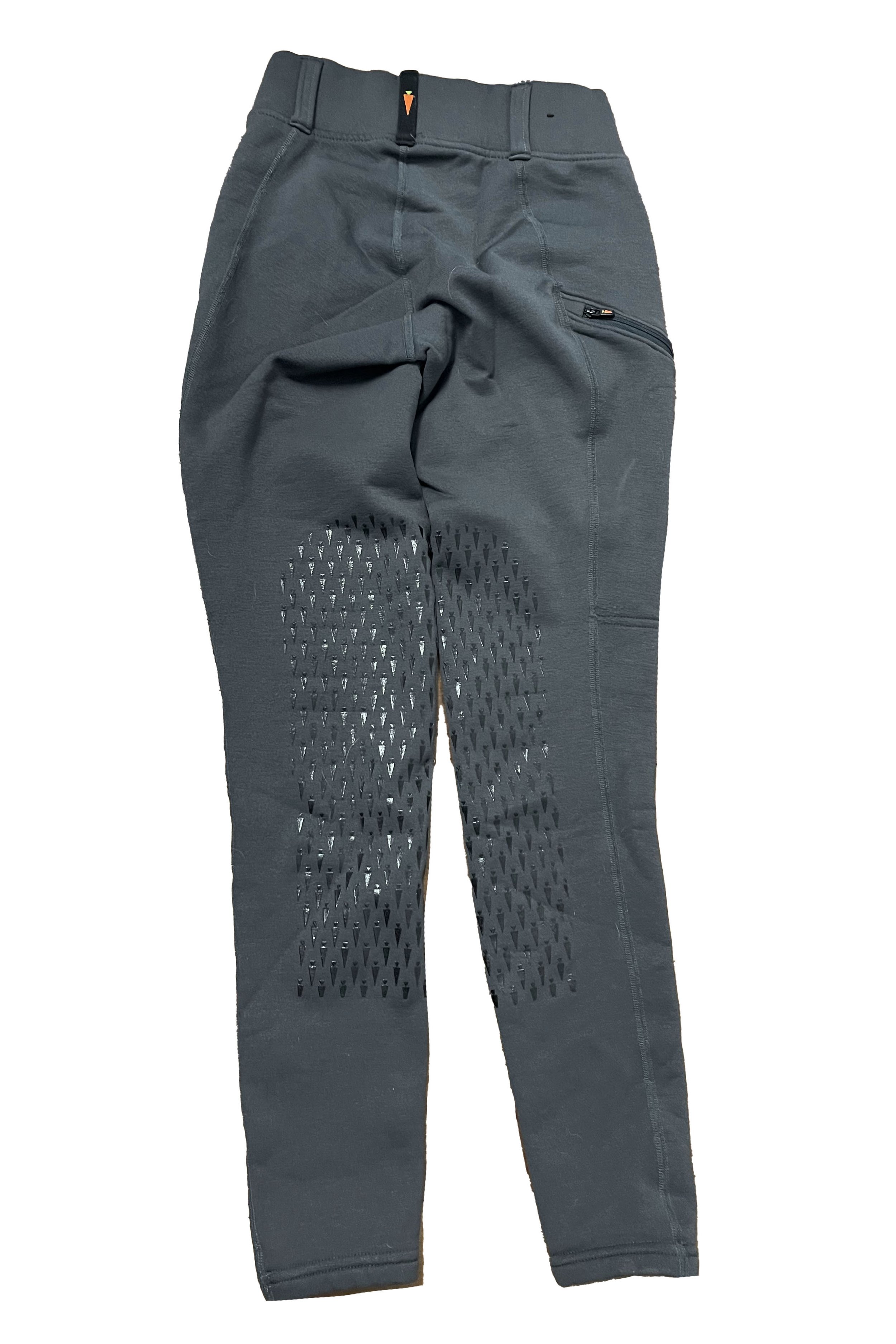 Kerrits Power Stretch Fleece Tights In Grey - XS - 2nd Round Equestrian