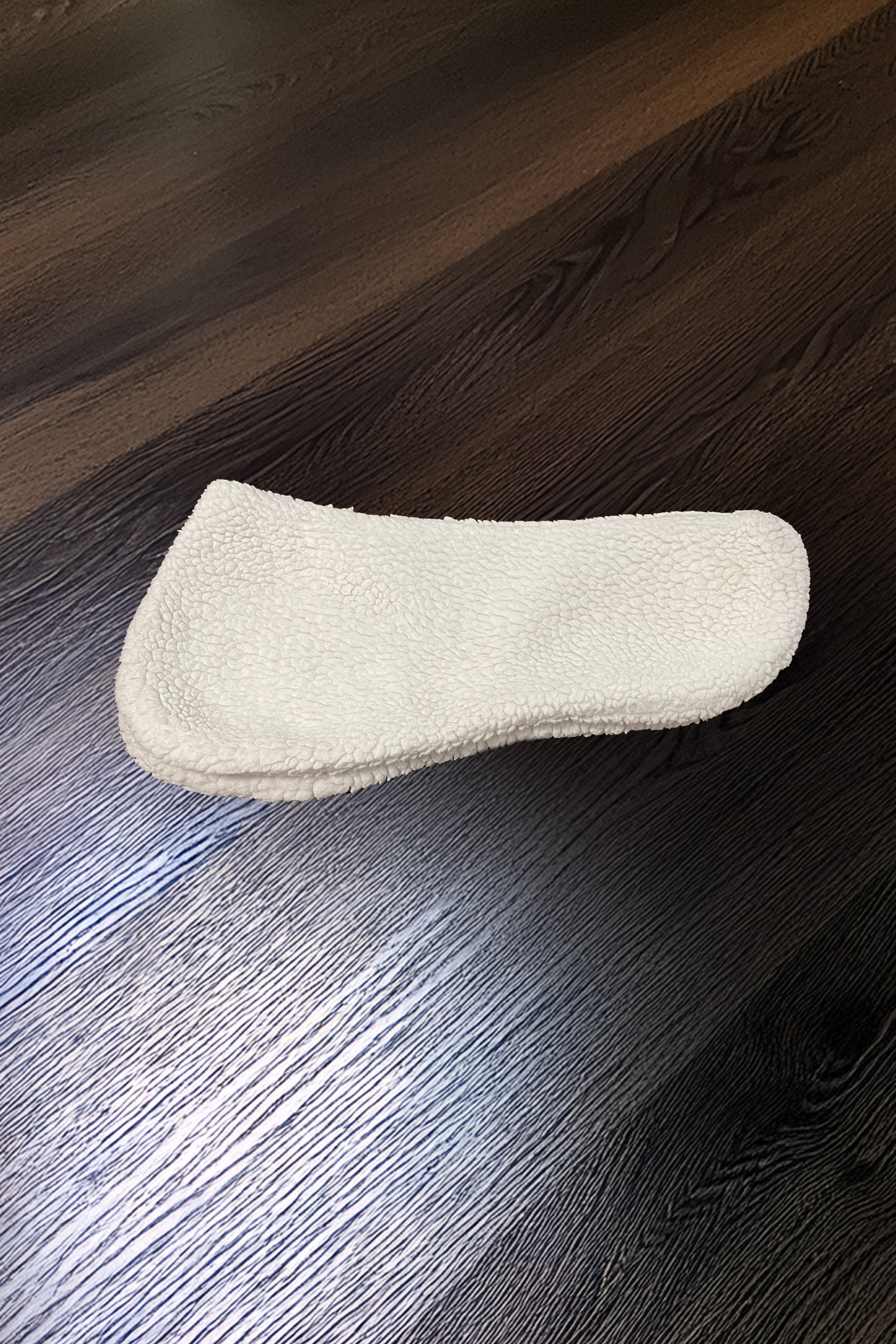 Fleece Half Pad Cover In White