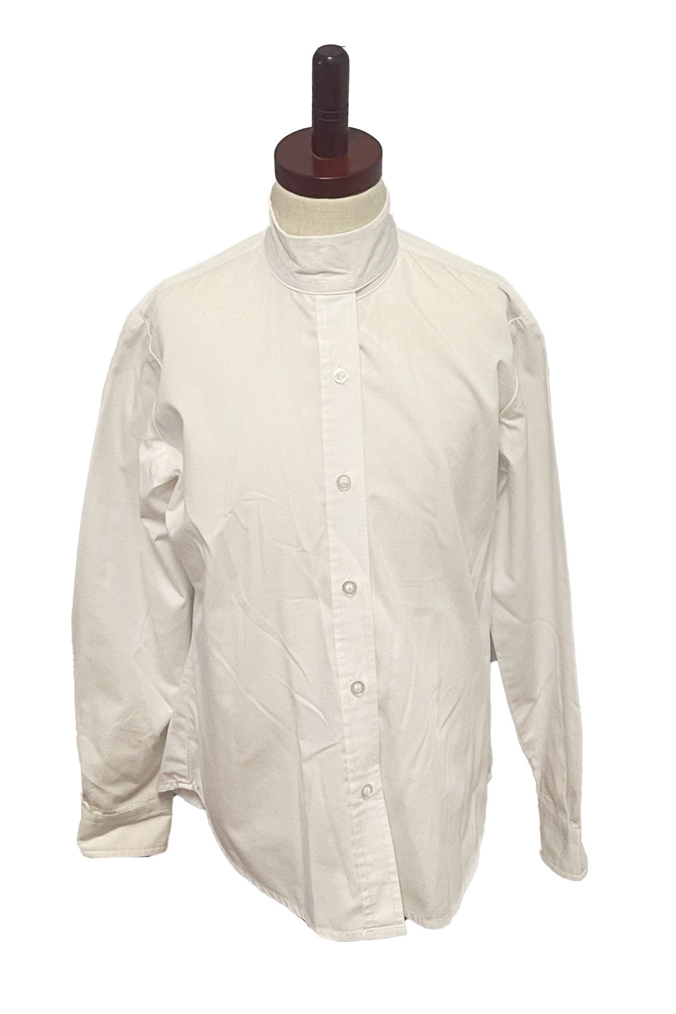 Devon Aire Cotton Button Down Show Shirt In White - Kids 10 - 2nd Round Equestrian