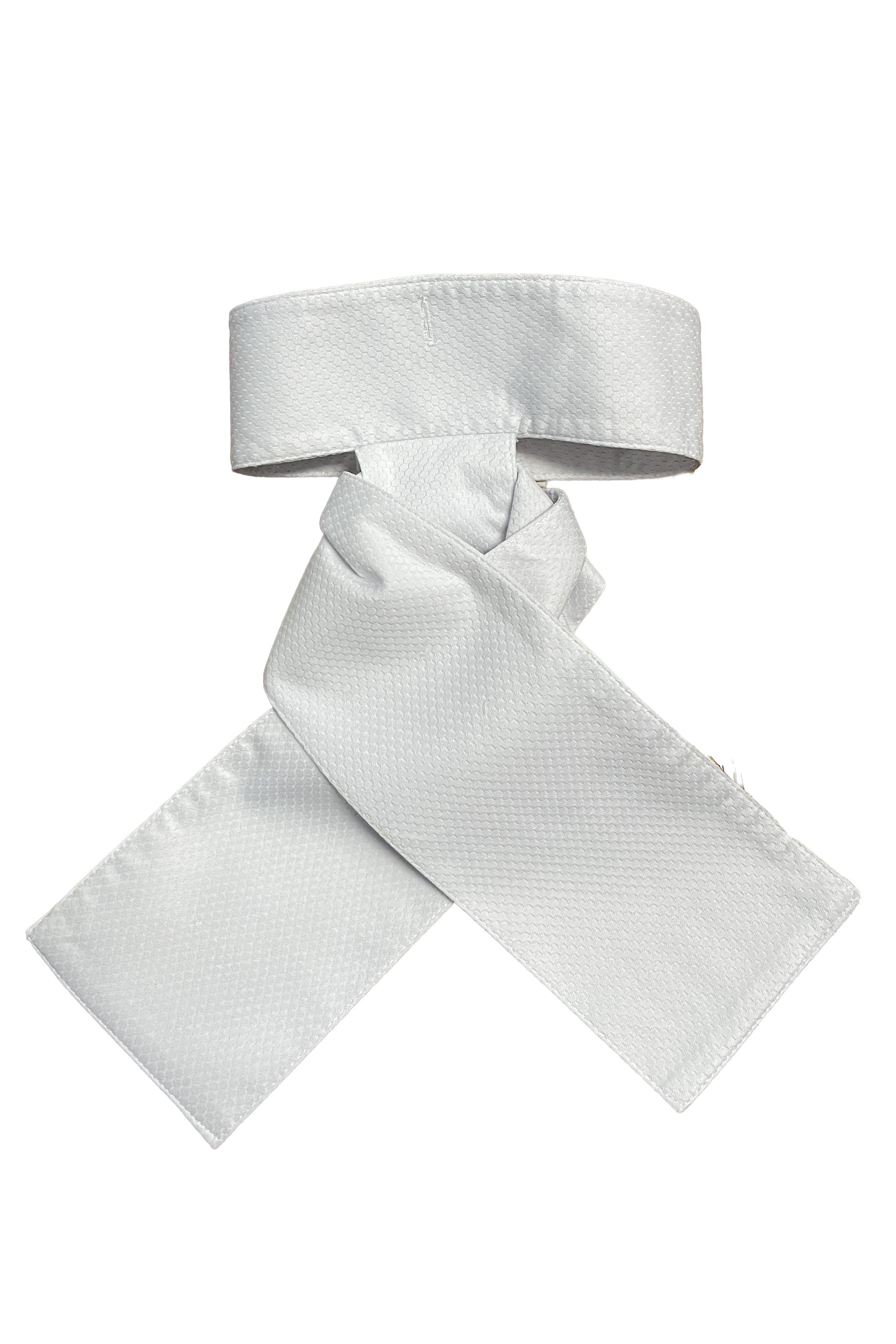 Ovation Dry-Tex Stock Tie In White - Medium - 2nd Round Equestrian