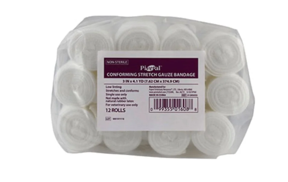 Conforming Stretch Gauze Bandage - 12 Rolls