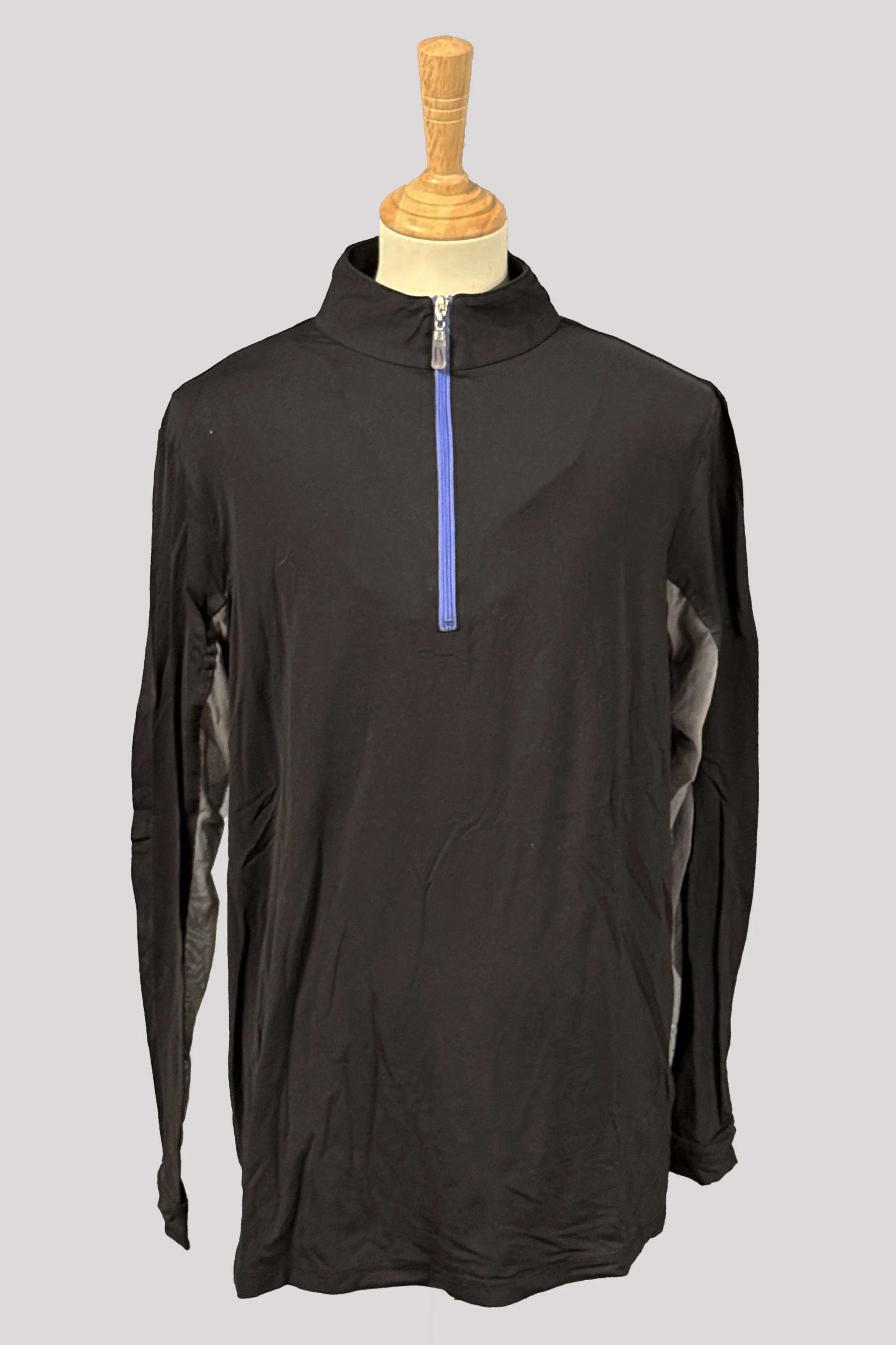 Tailored Sportsman IceFil Quarter-Zip Long Sleeve Sun Shirt In Black - Large