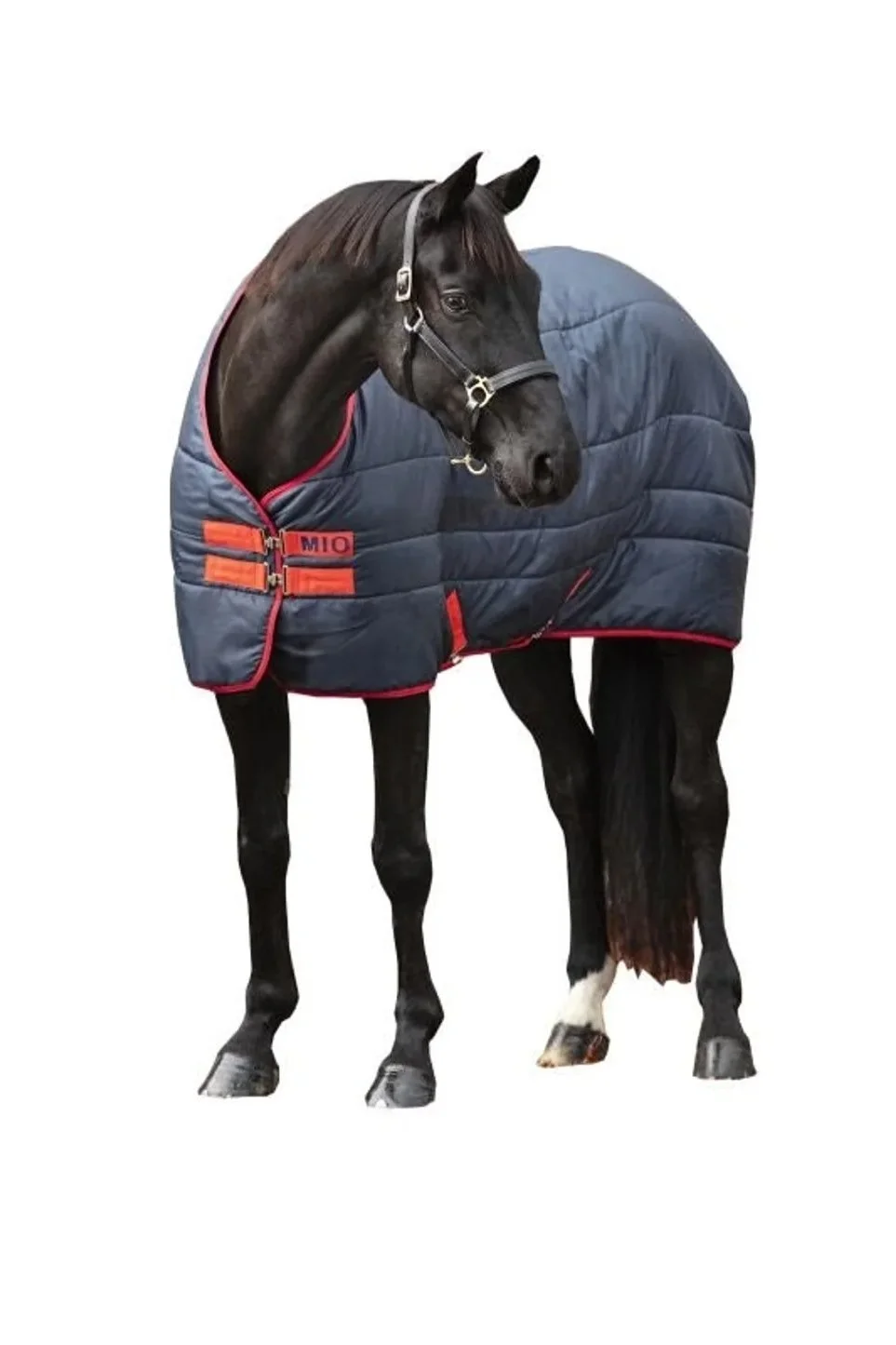 Horseware Mio 150g Medium Insulator Blanket In Navy With Red Trim - 81"