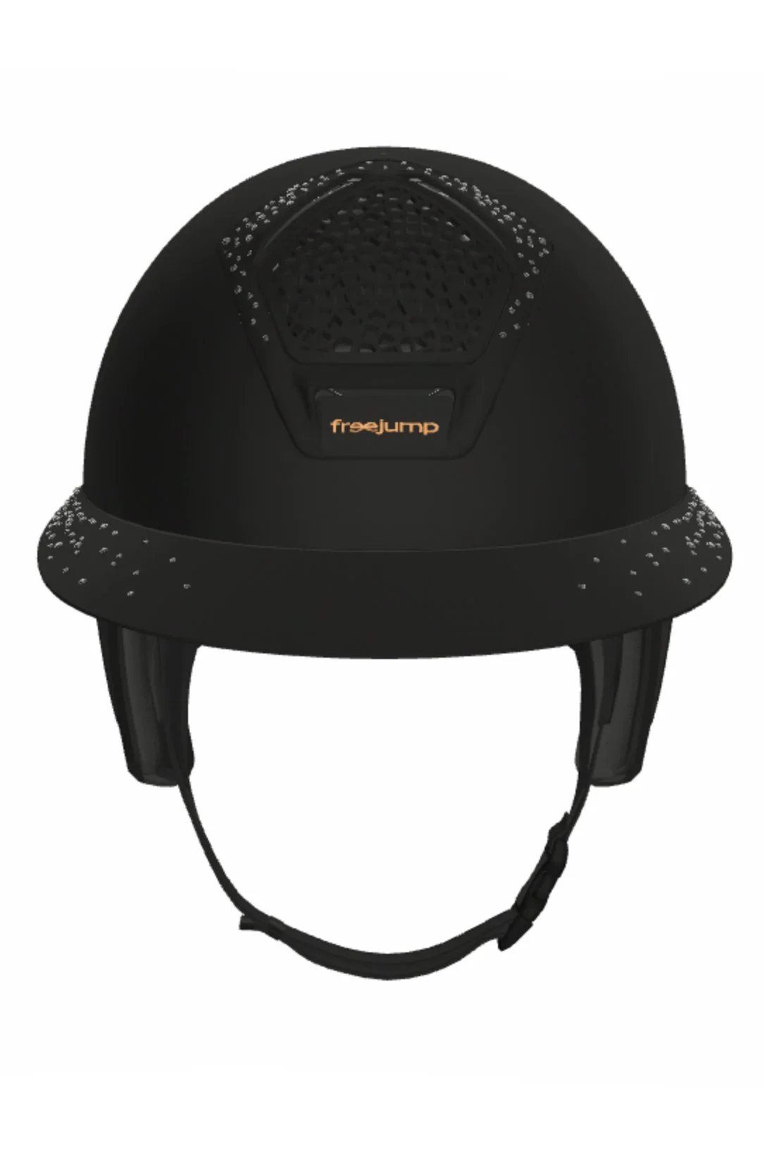 Freejump Voronoi CUSTOM Helmet Wide Brim In BLACK MATTE/BLACK CRYSTALS