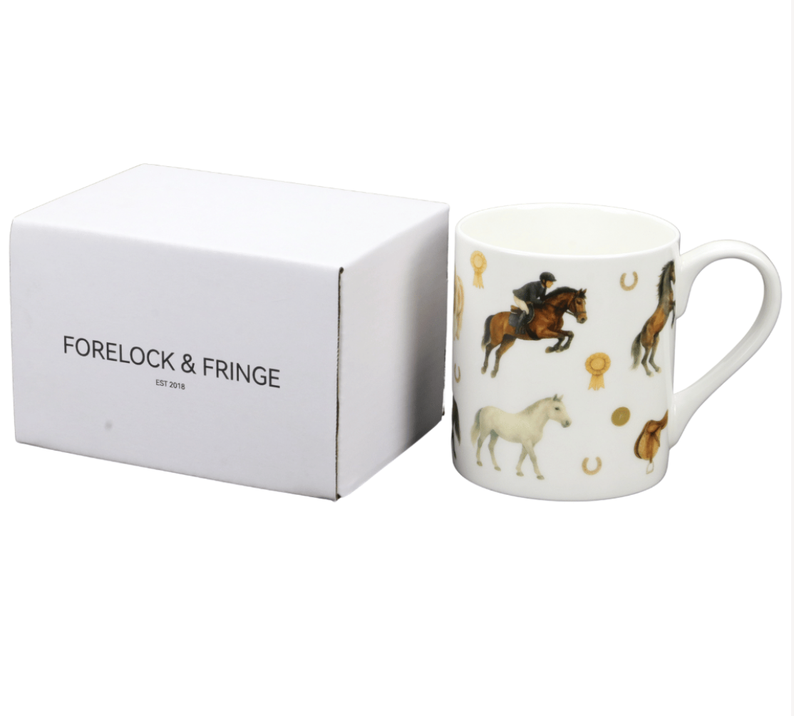 Forelock & Fringe Bone China Mug