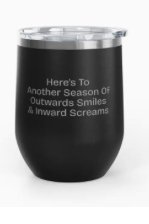 Un.sus.tain.a.ble Apparel Outward Smiles Insulated Cup In Black
